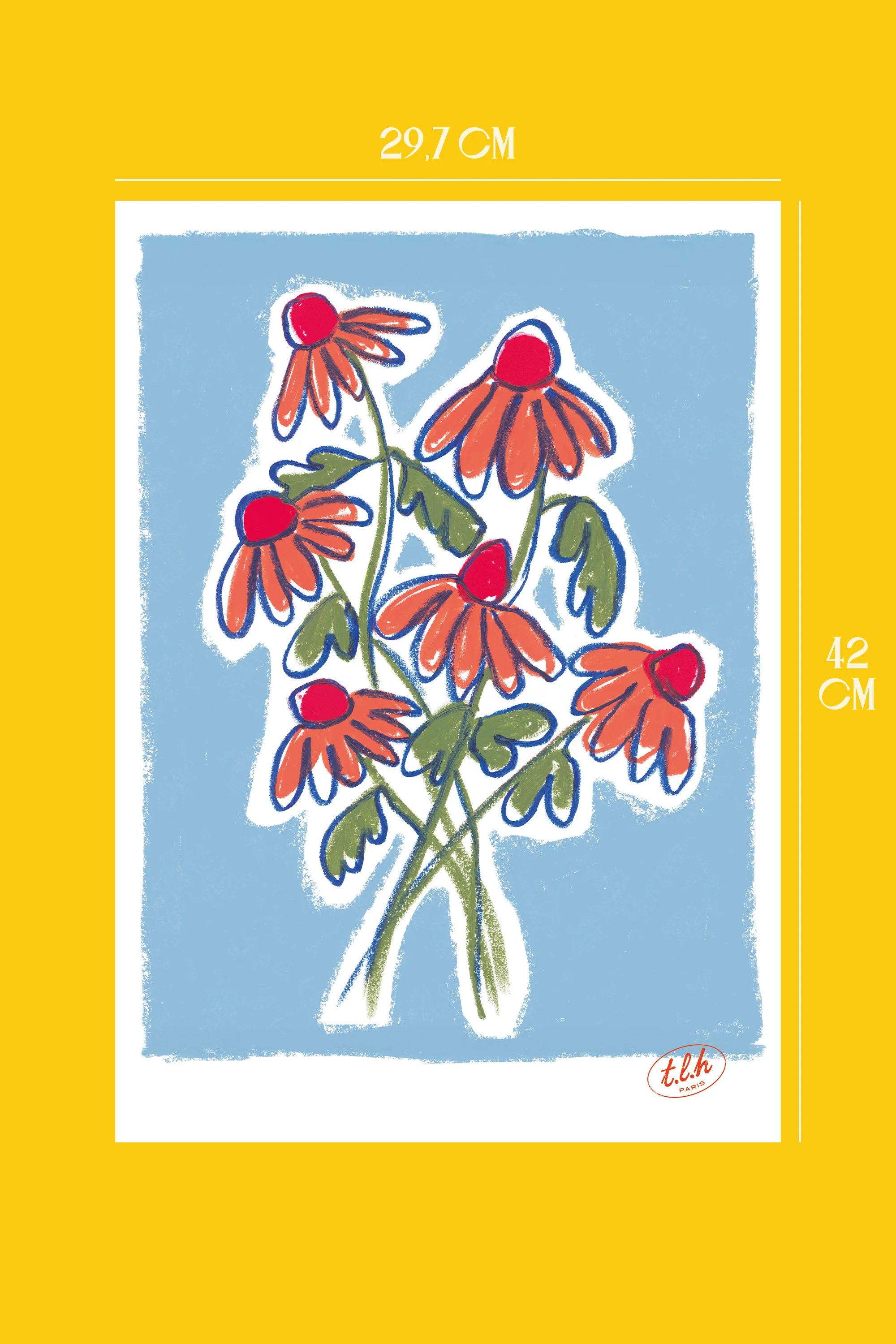 AFFICHE A3 BOUQUET BLUE - Image 3