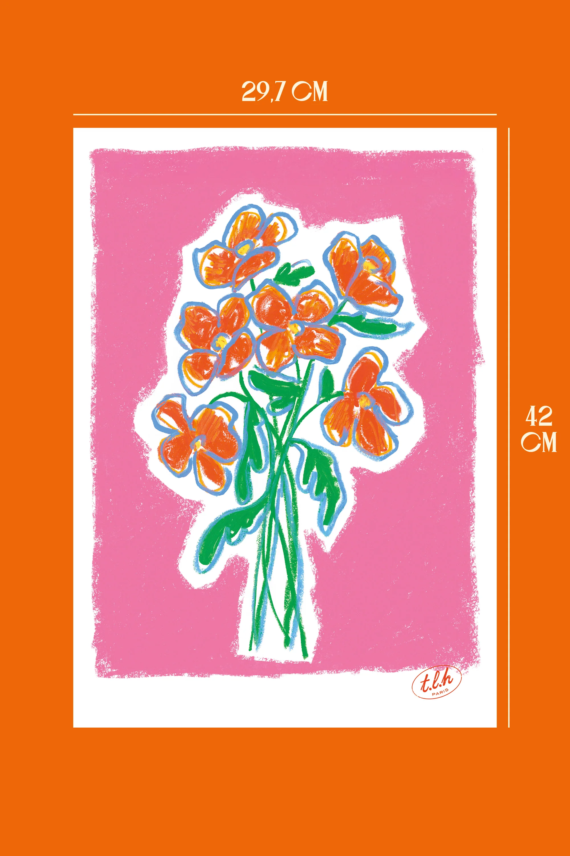 AFFICHE A3 BOUQUET PINK - Image 2