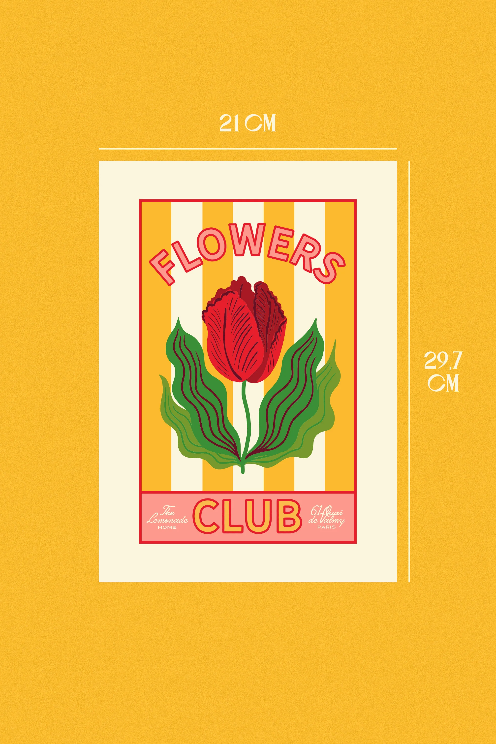 AFFICHE A4 FLOWERS CLUB - Image 3