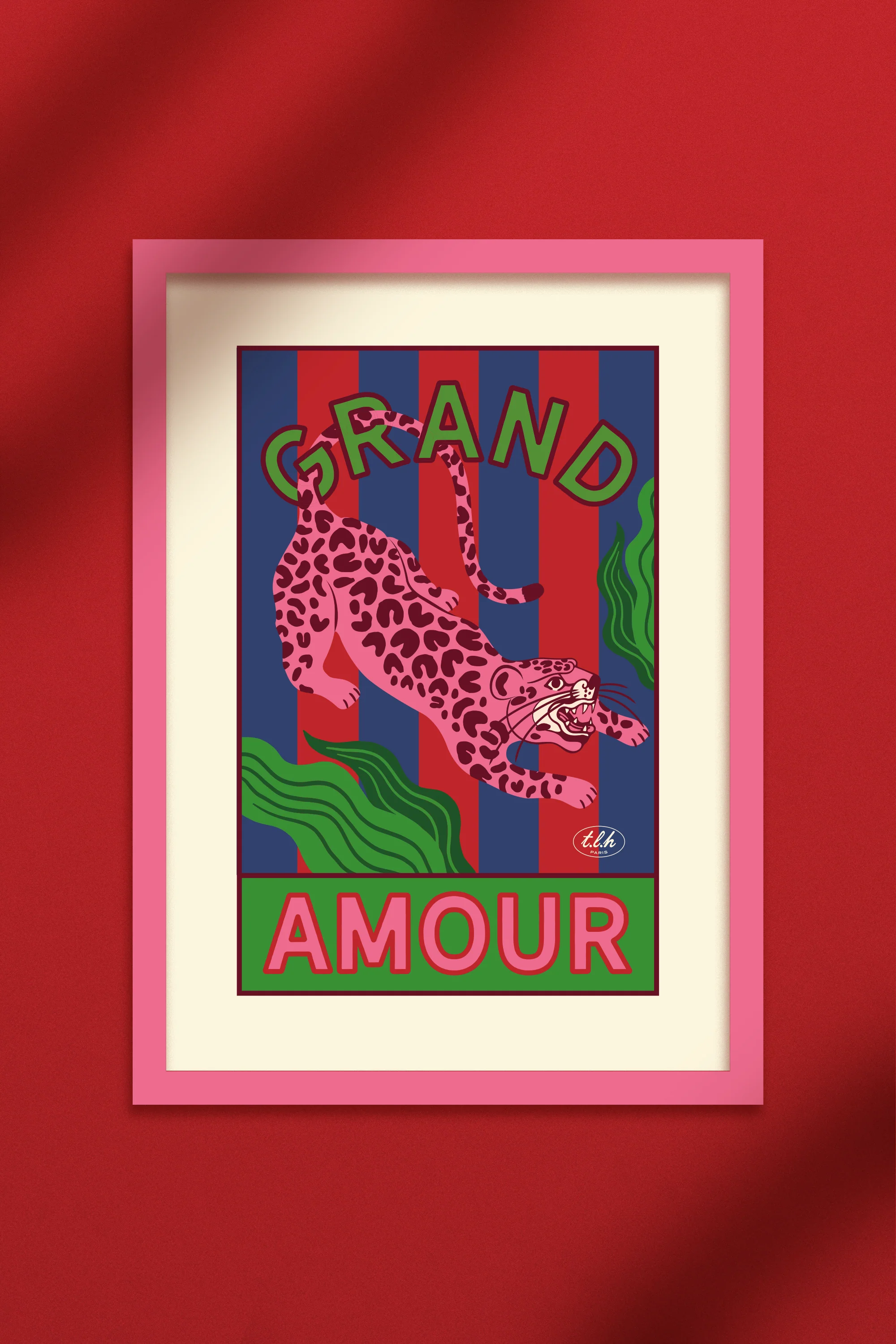 AFFICHE A4 GRAND AMOUR LEOPARD - Image 2