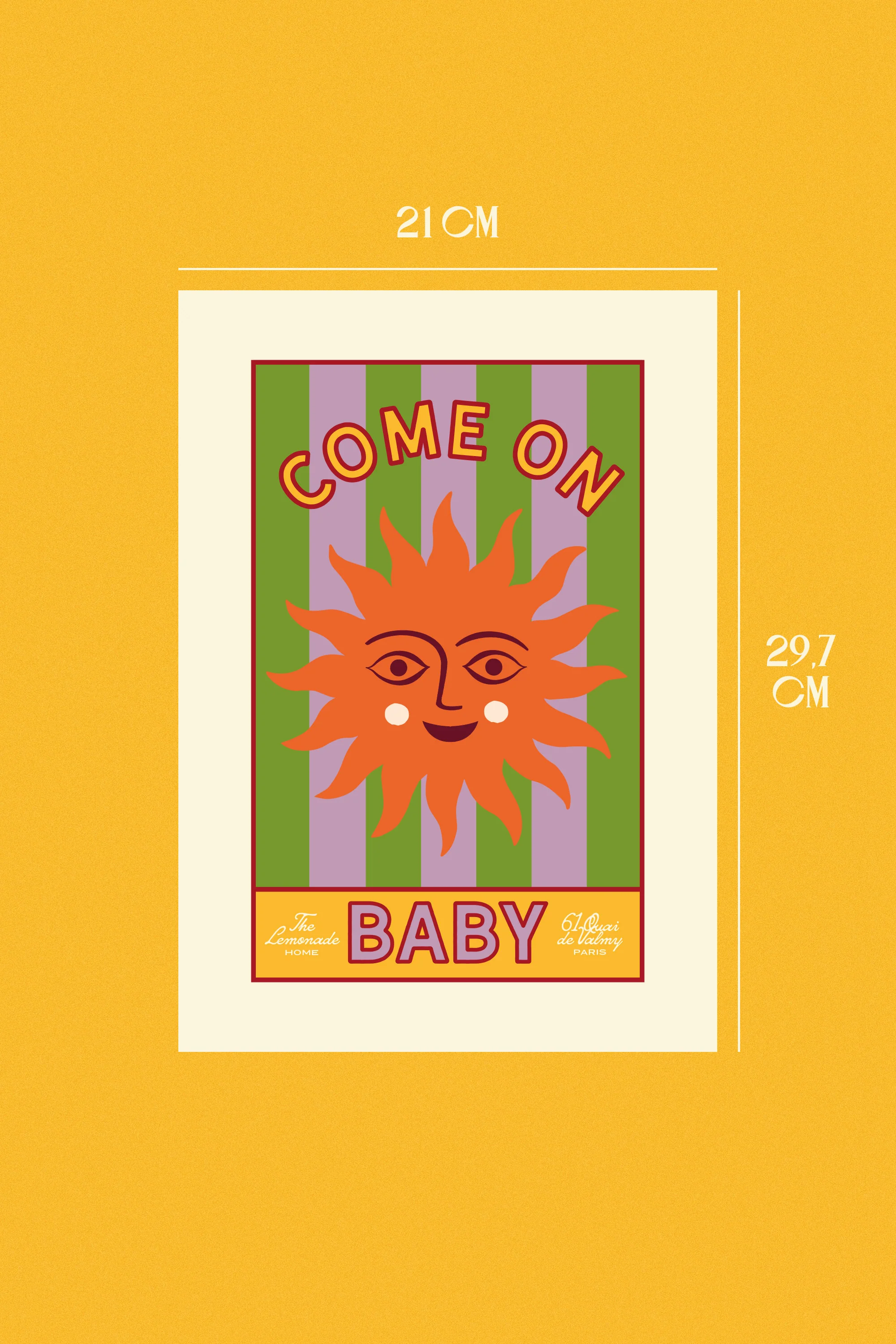 AFFICHE A4 COME ON BABY - Image 3