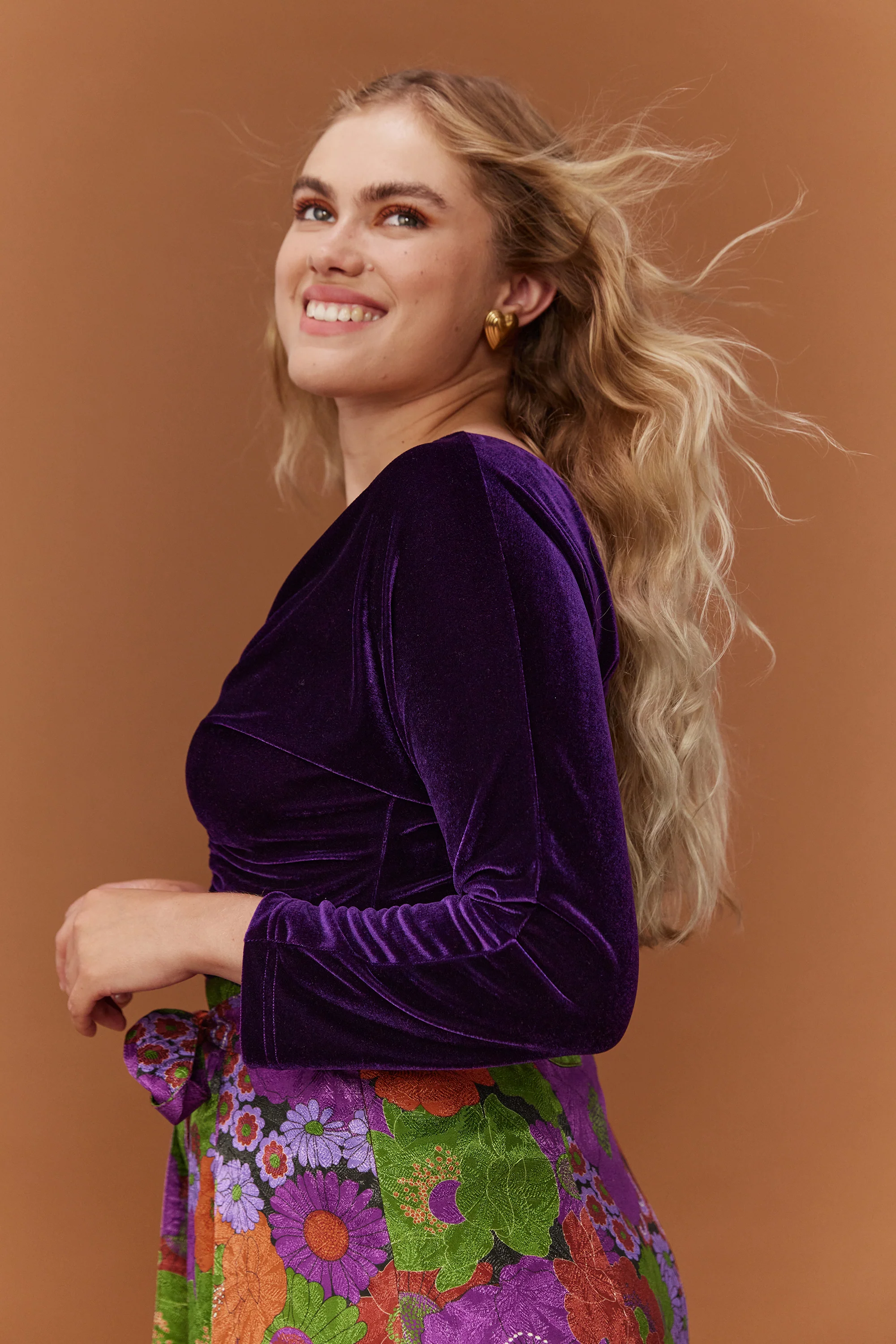 BODY MELODY VELOURS PURPLE - Image 4