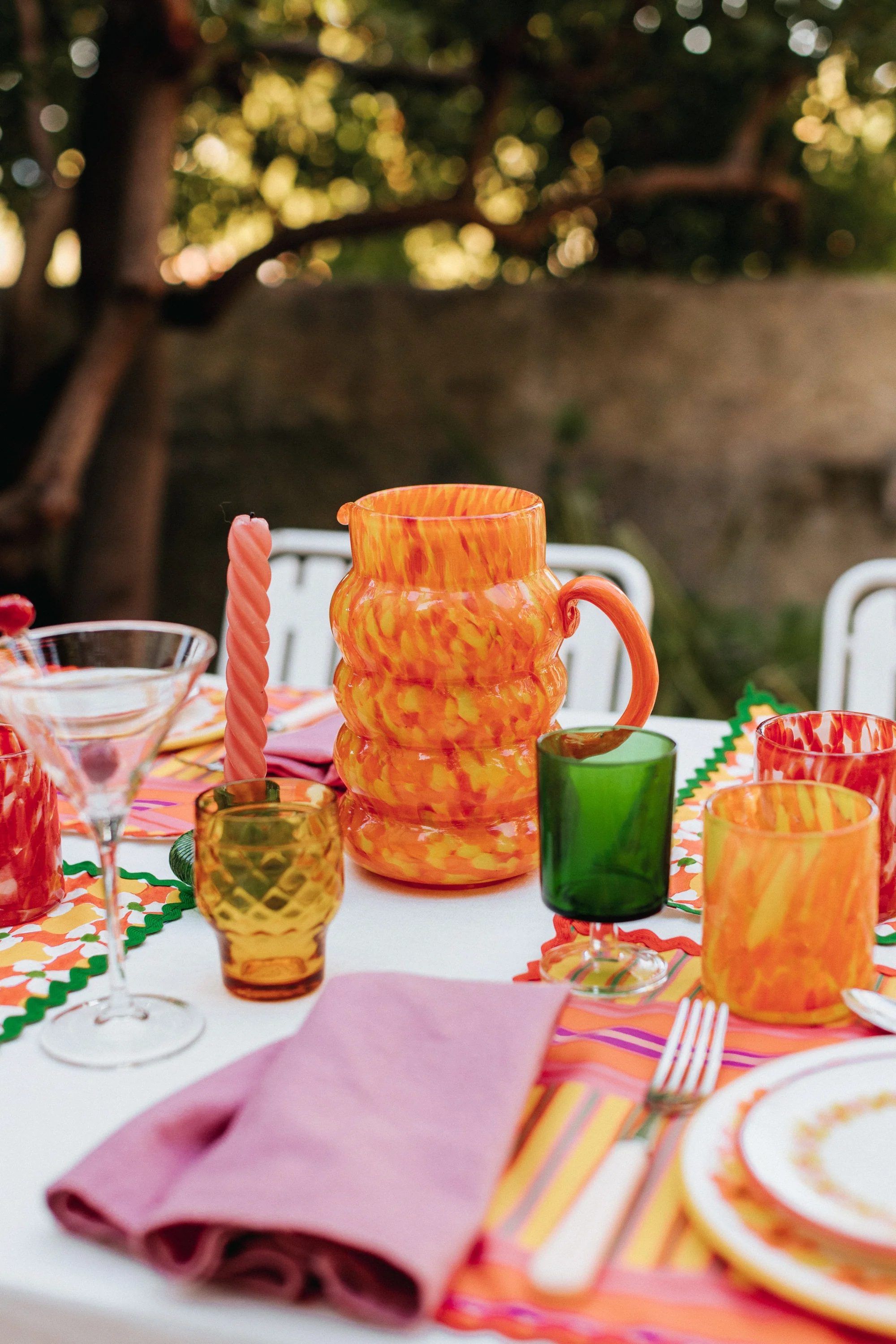 CARAFE ELIANOR ORANGE & JAUNE - Image 3