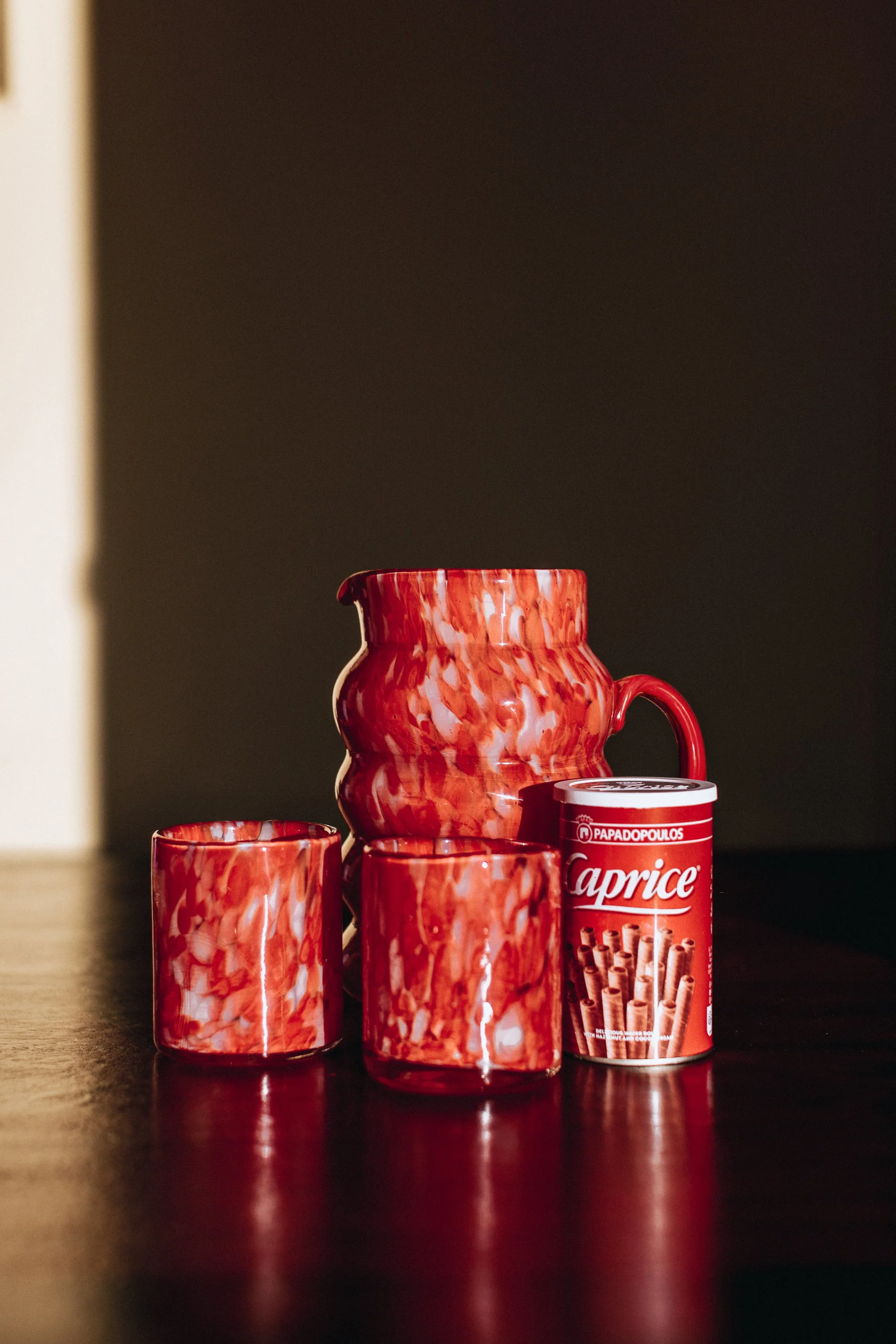 CARAFE ELIANOR ROUGE & BLANC - Image 4