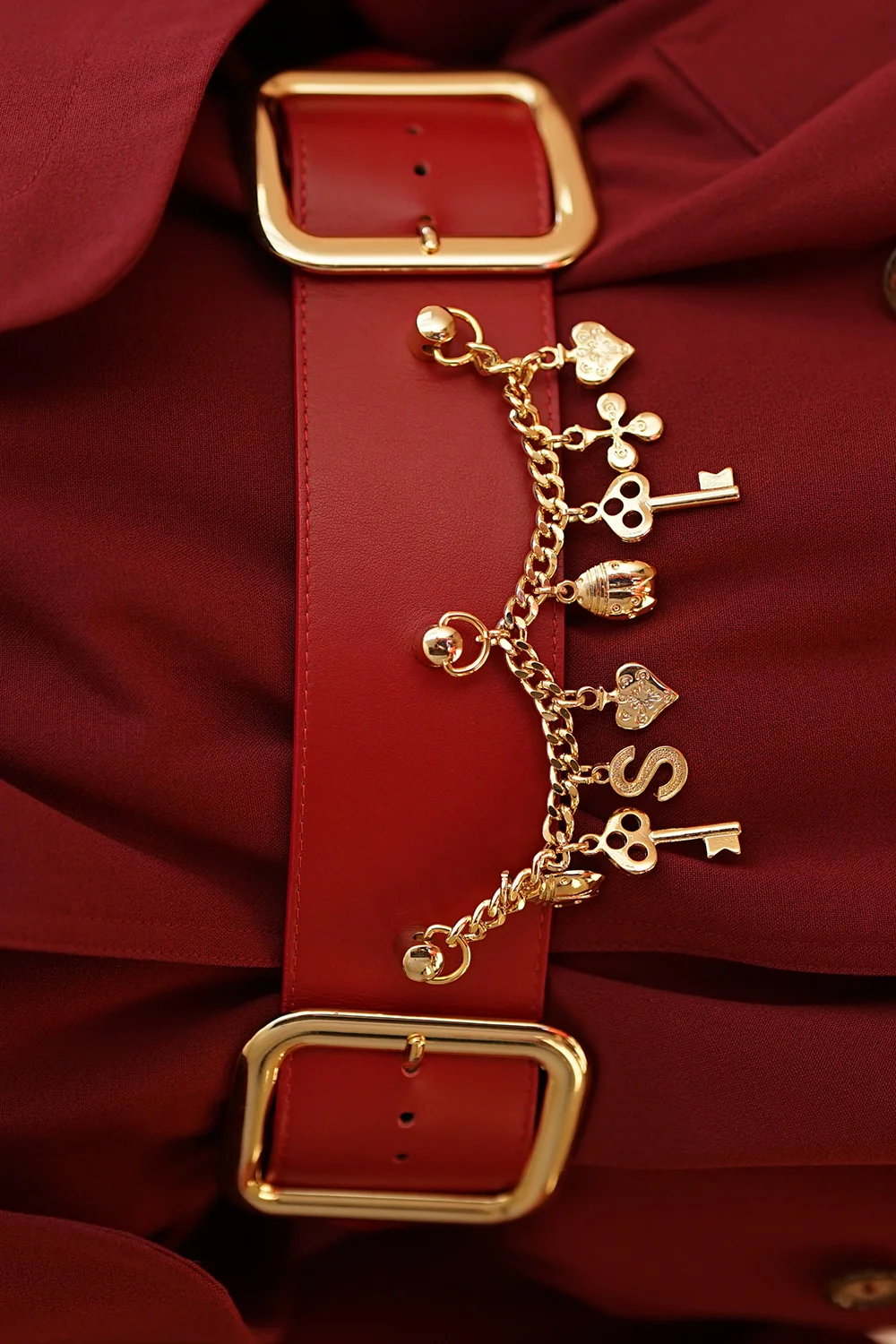 CEINTURE ALEXANDRA ROUGE - Image 4