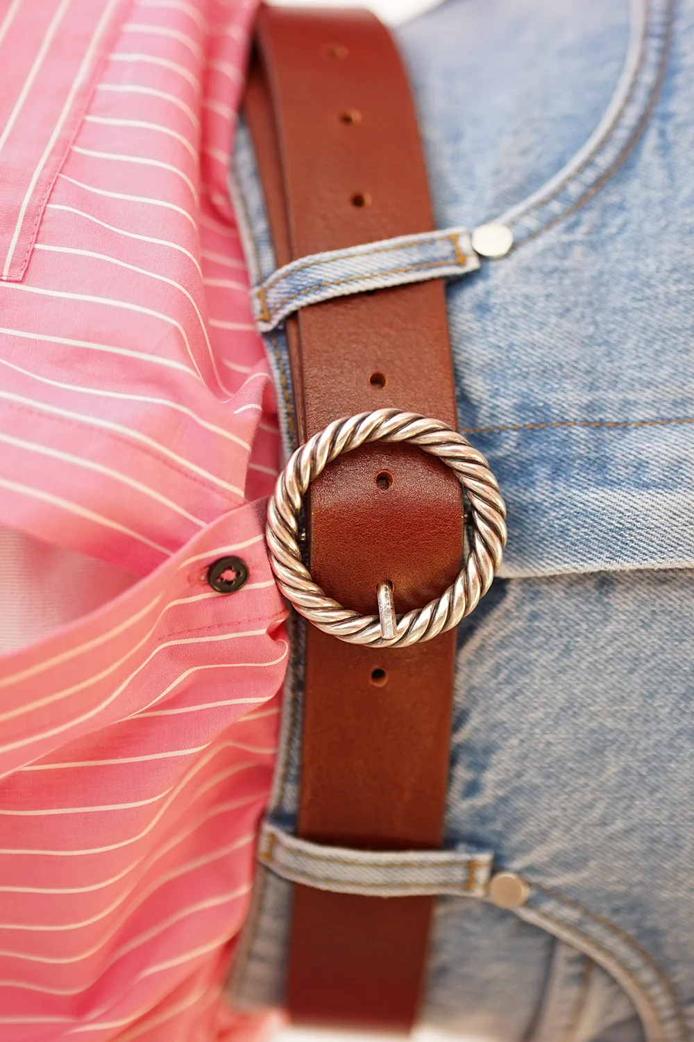CEINTURE TORSADE MARRON - Image 3