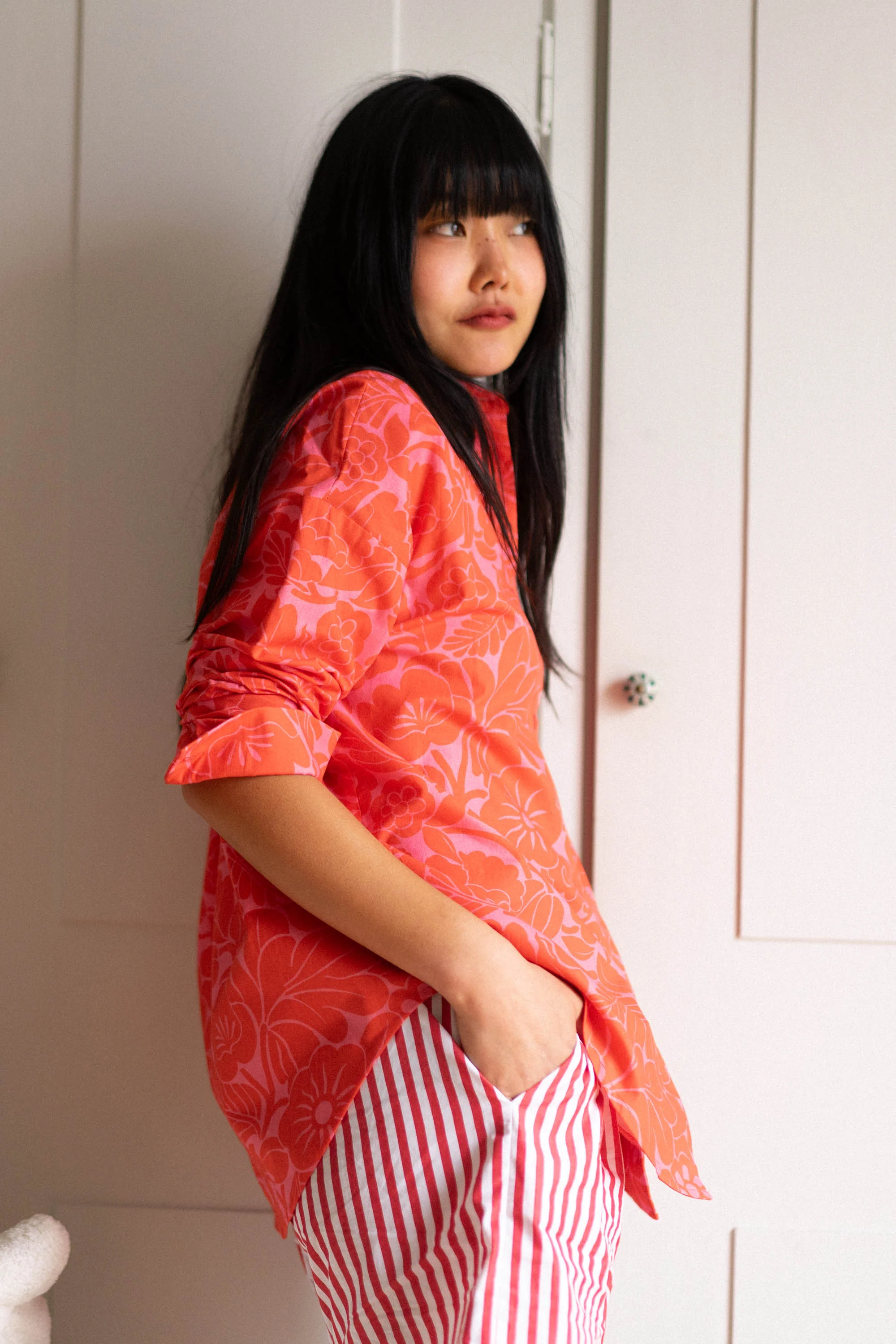 CHEMISE OMER ANEMONE PINK - Image 4