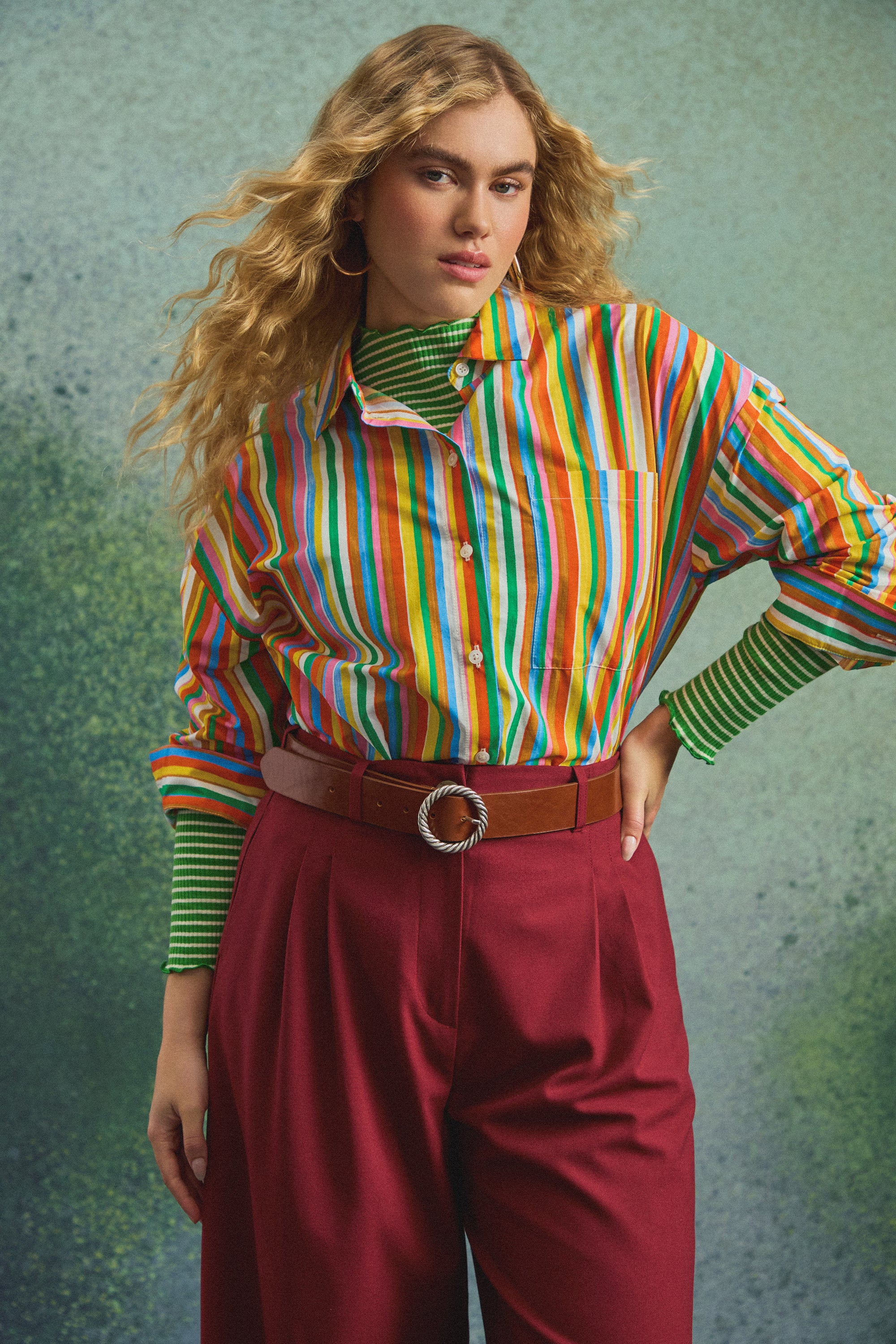 CHEMISE OMER FUZZY STRIPES - Image 2