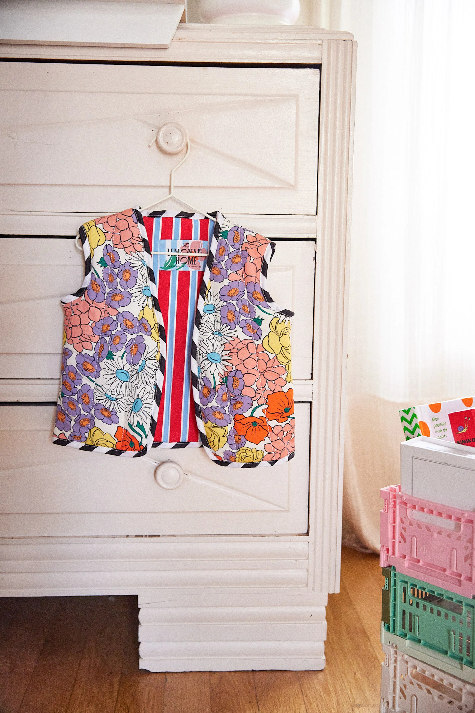 GILET ALI KIDS FLEURS 70'S - Image 2