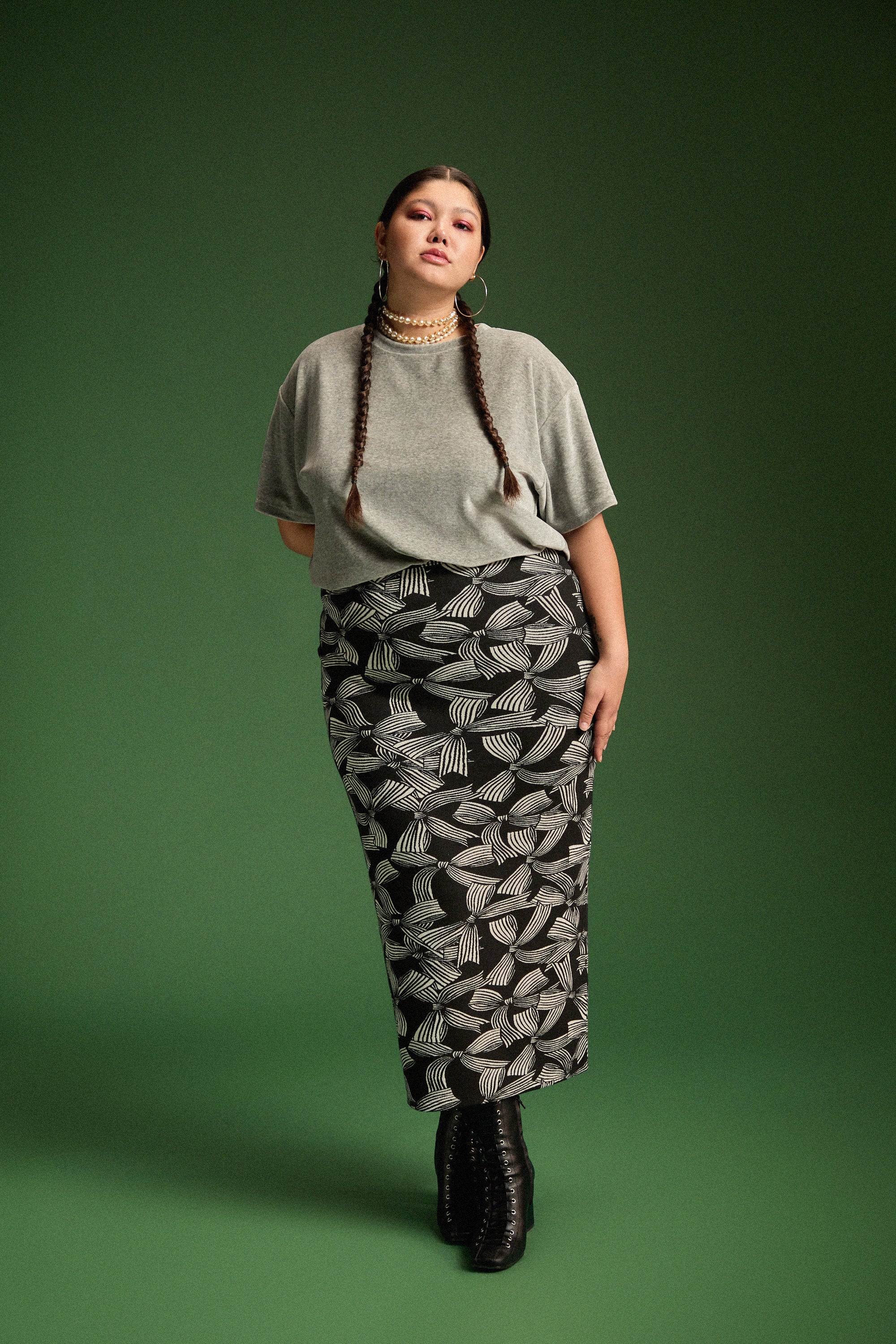 JUPE SARAH RUBANS MONOCHROMES - Image 3