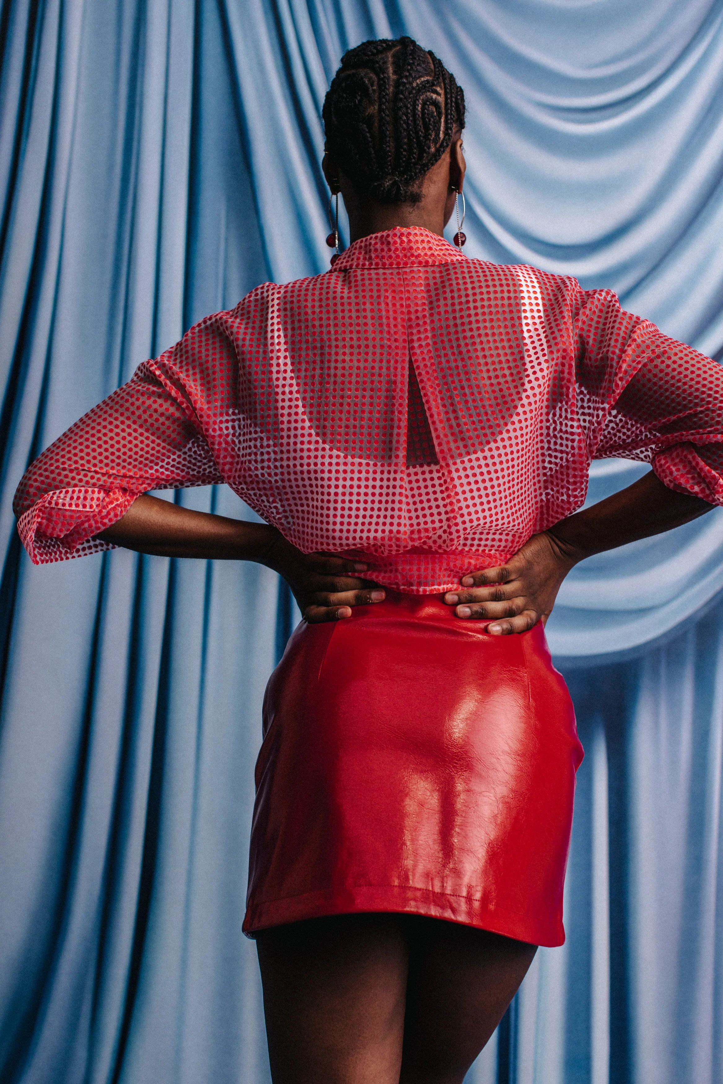JUPE TINA ROUGE - Image 4