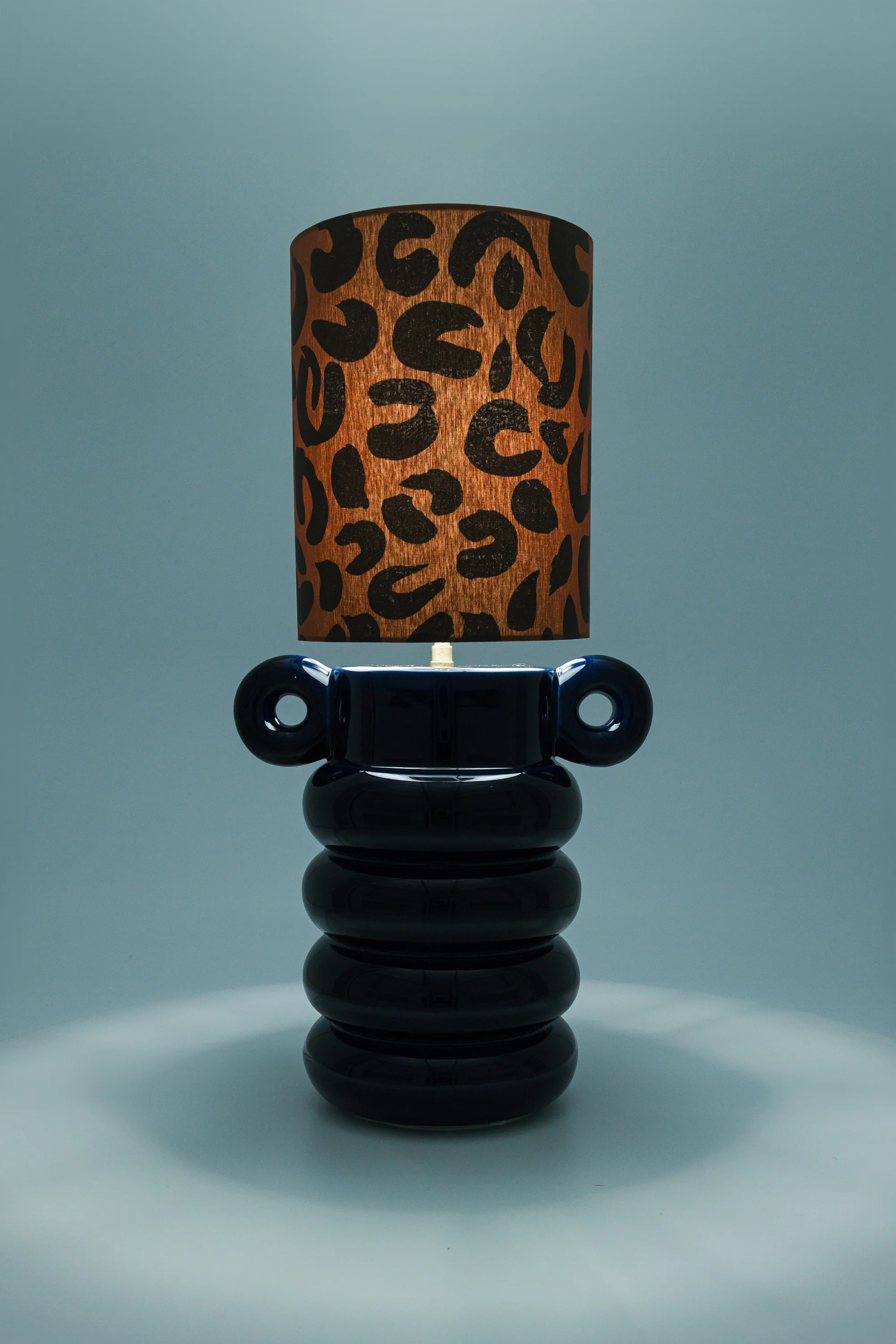 LAMPE ALI LEOPARD & BLEU MARINE - Image 4