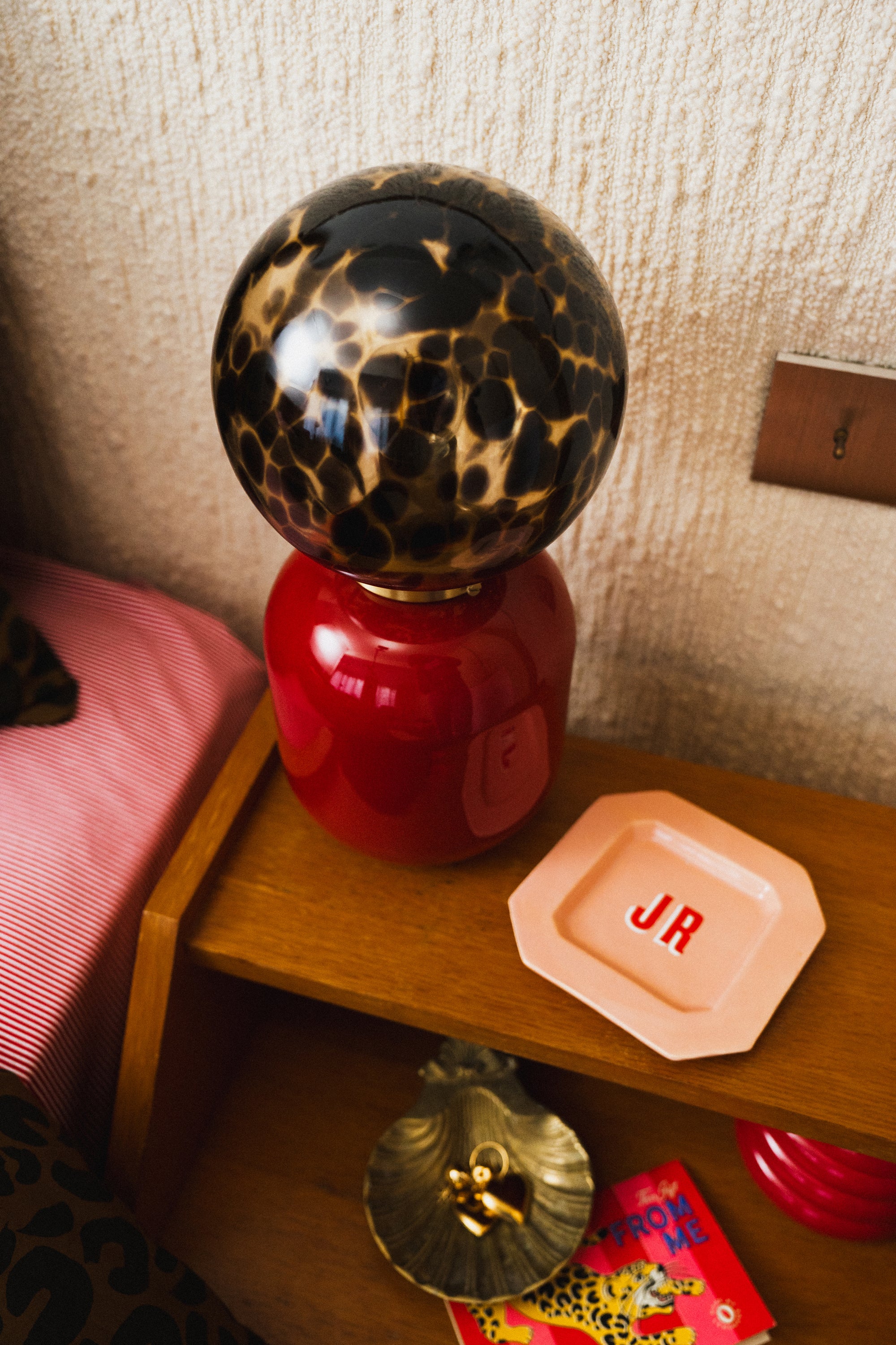 LAMPE MILO ROUGE & ECAILLE - Image 4
