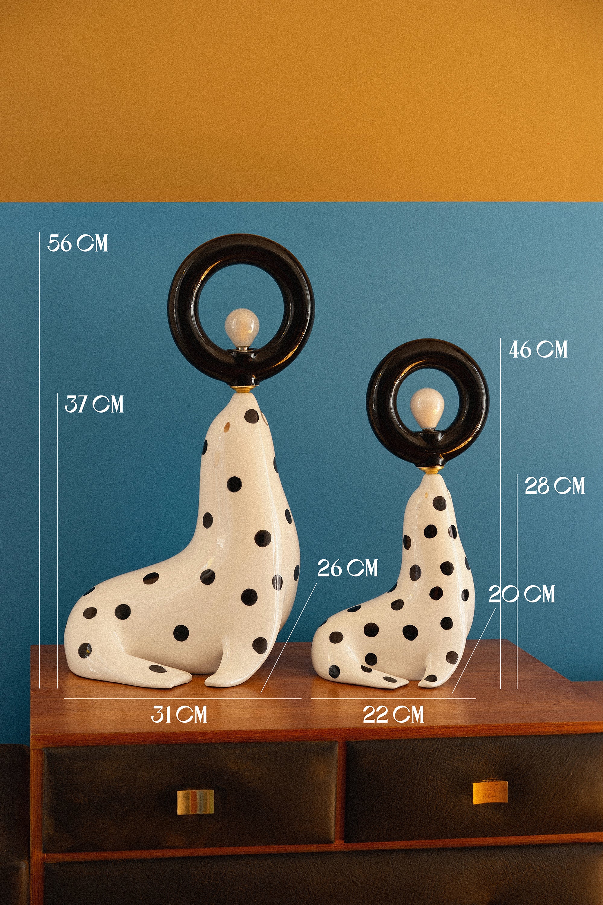 LAMPE PÉNÉLOPE À POIS - Image 5