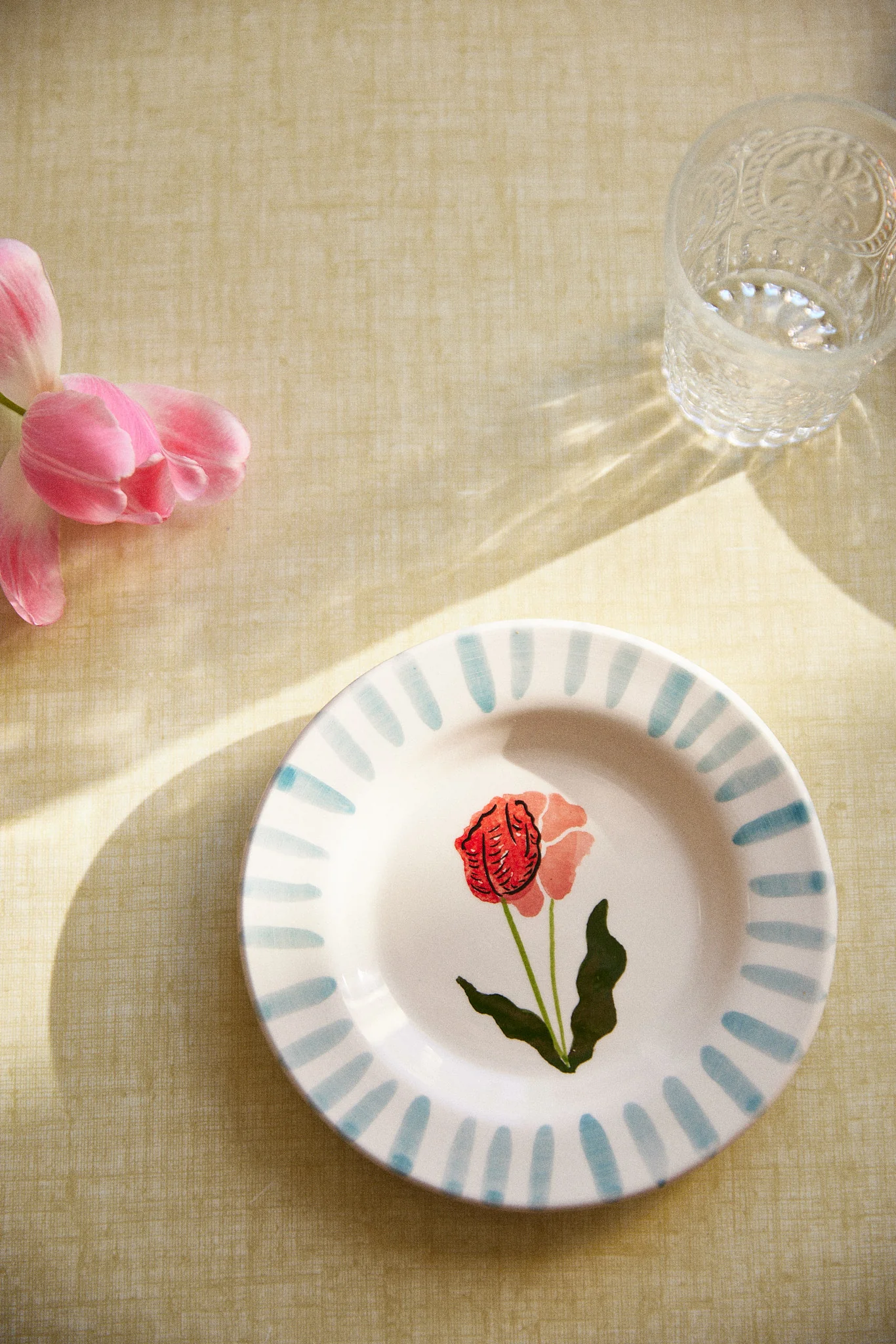 LOT D'ASSIETTES ROSA BLUE - Image 3