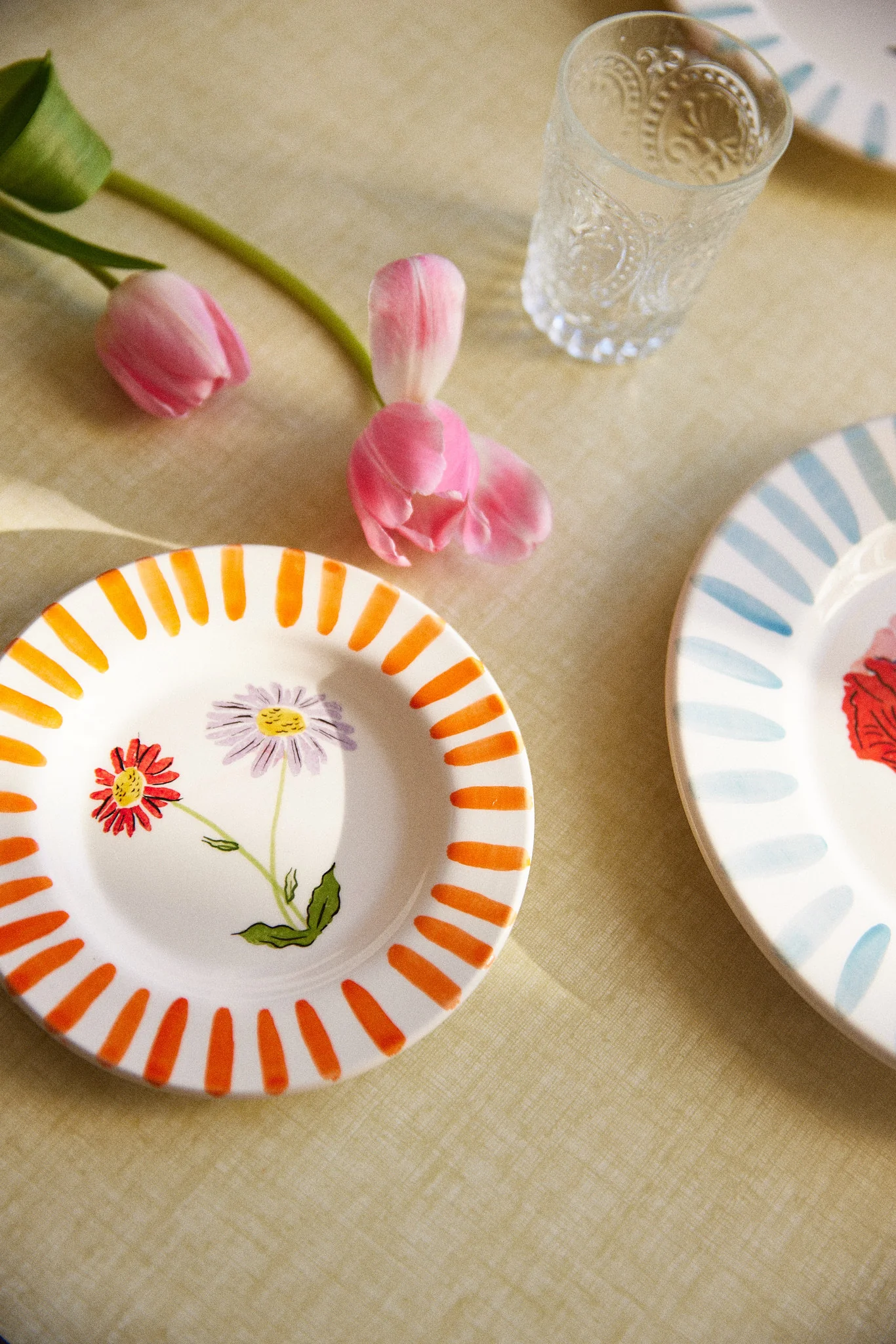 LOT D'ASSIETTES ROSA ORANGE - Image 3