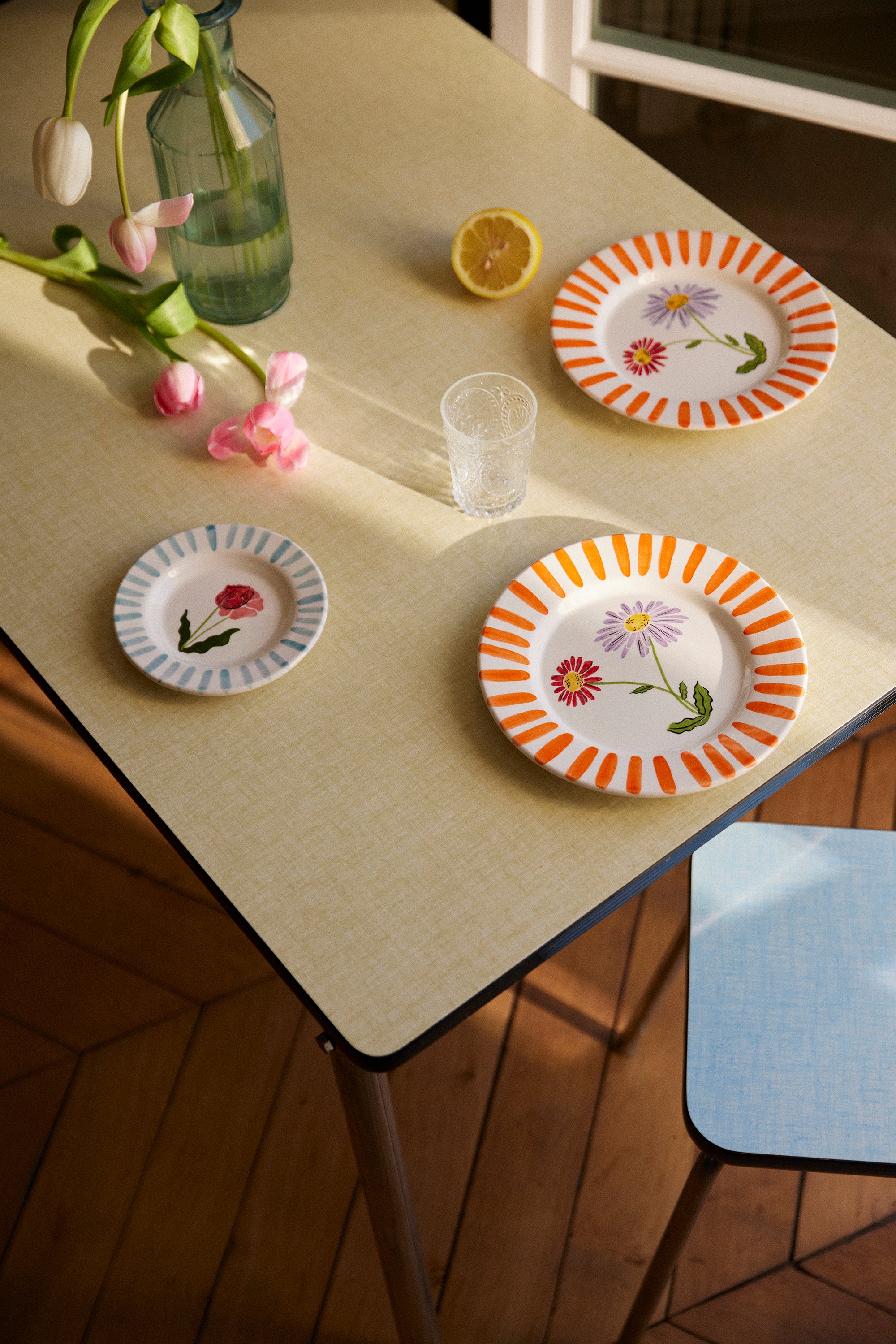 LOT D'ASSIETTES ROSALIE ORANGE - Image 4
