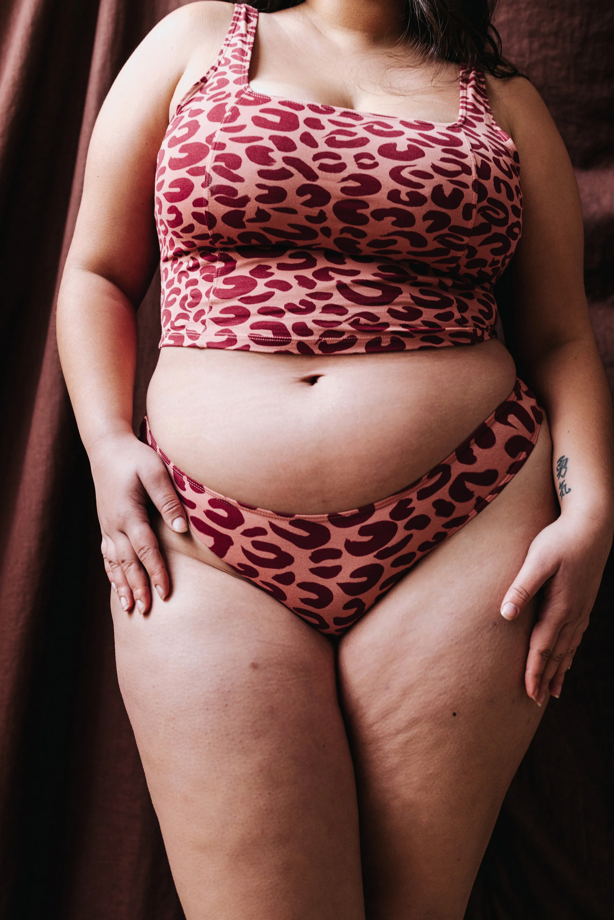 LOT DE DEUX CULOTTES ALMA LEOPARD PINK & UNI - Image 7