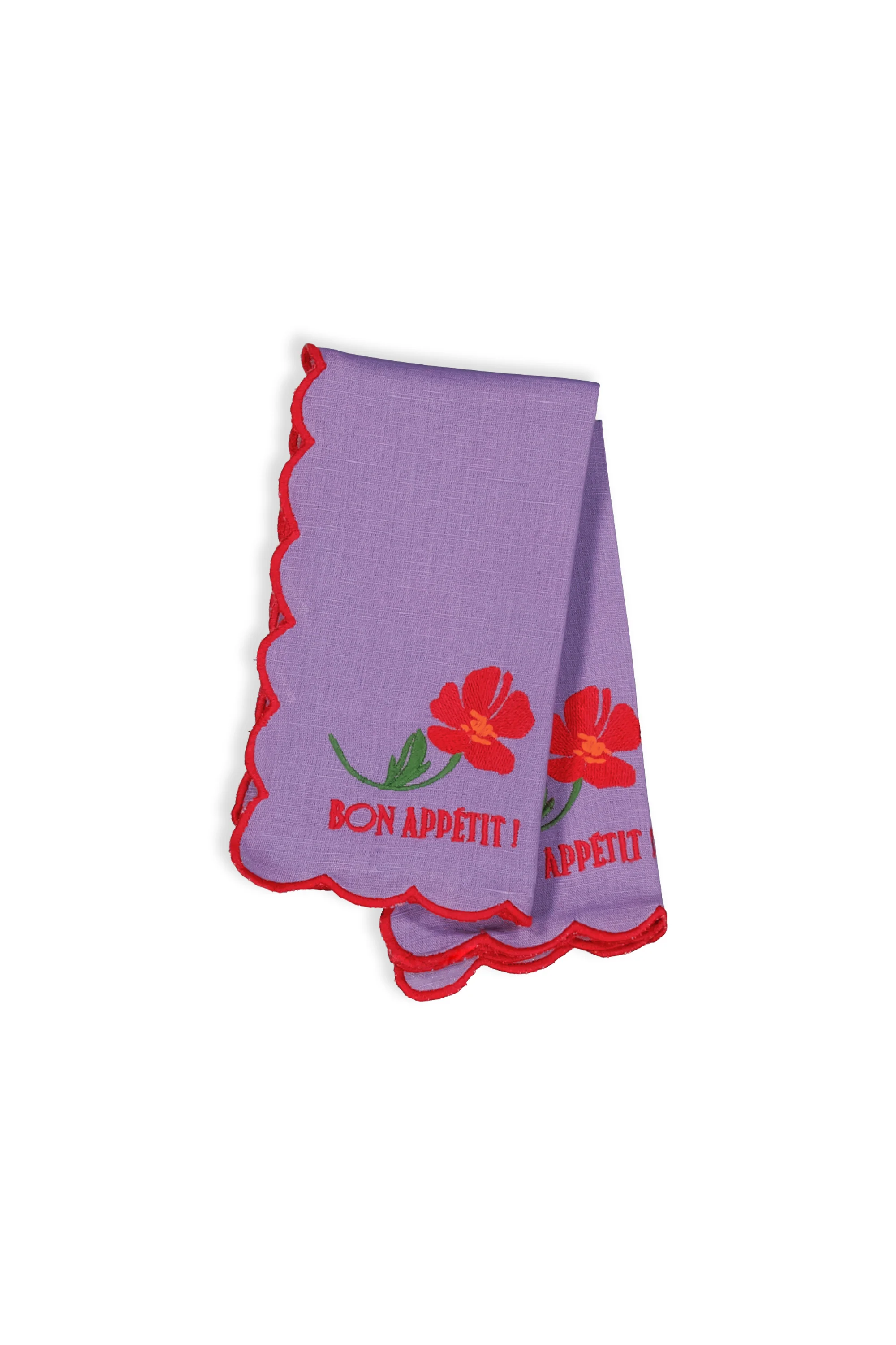 LOT DE SERVIETTES KATE VIOLET - Image 2
