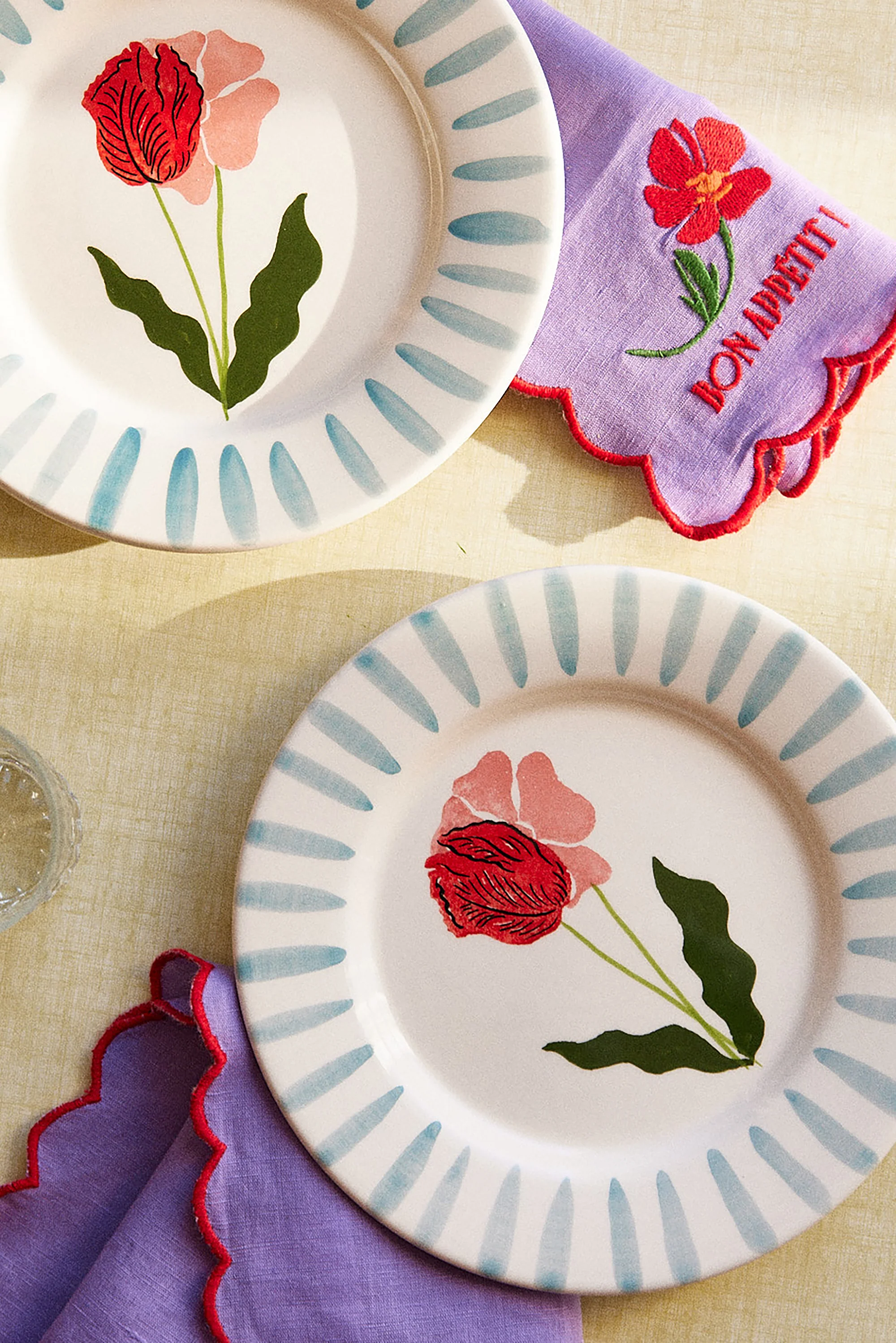 LOT DE SERVIETTES KATE VIOLET - Image 3