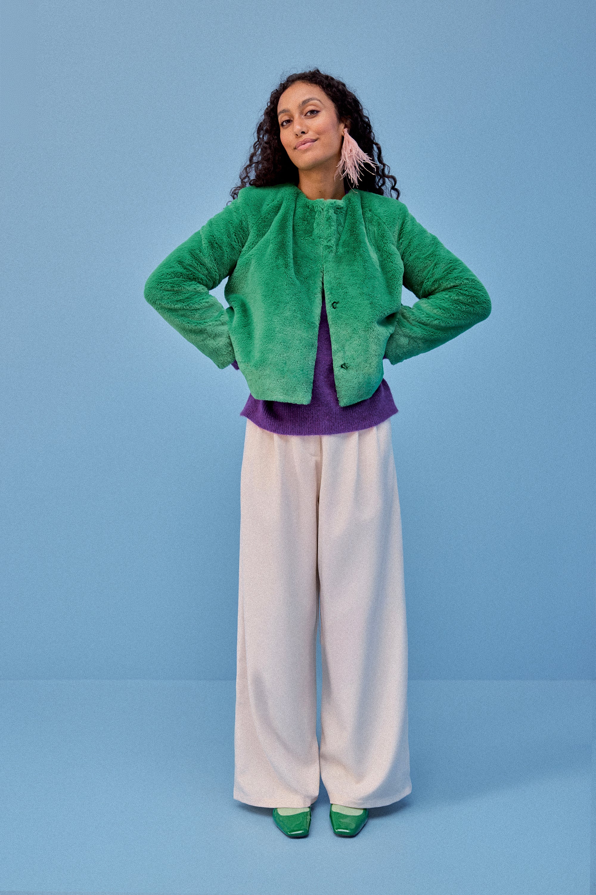MANTEAU MARIA VERT