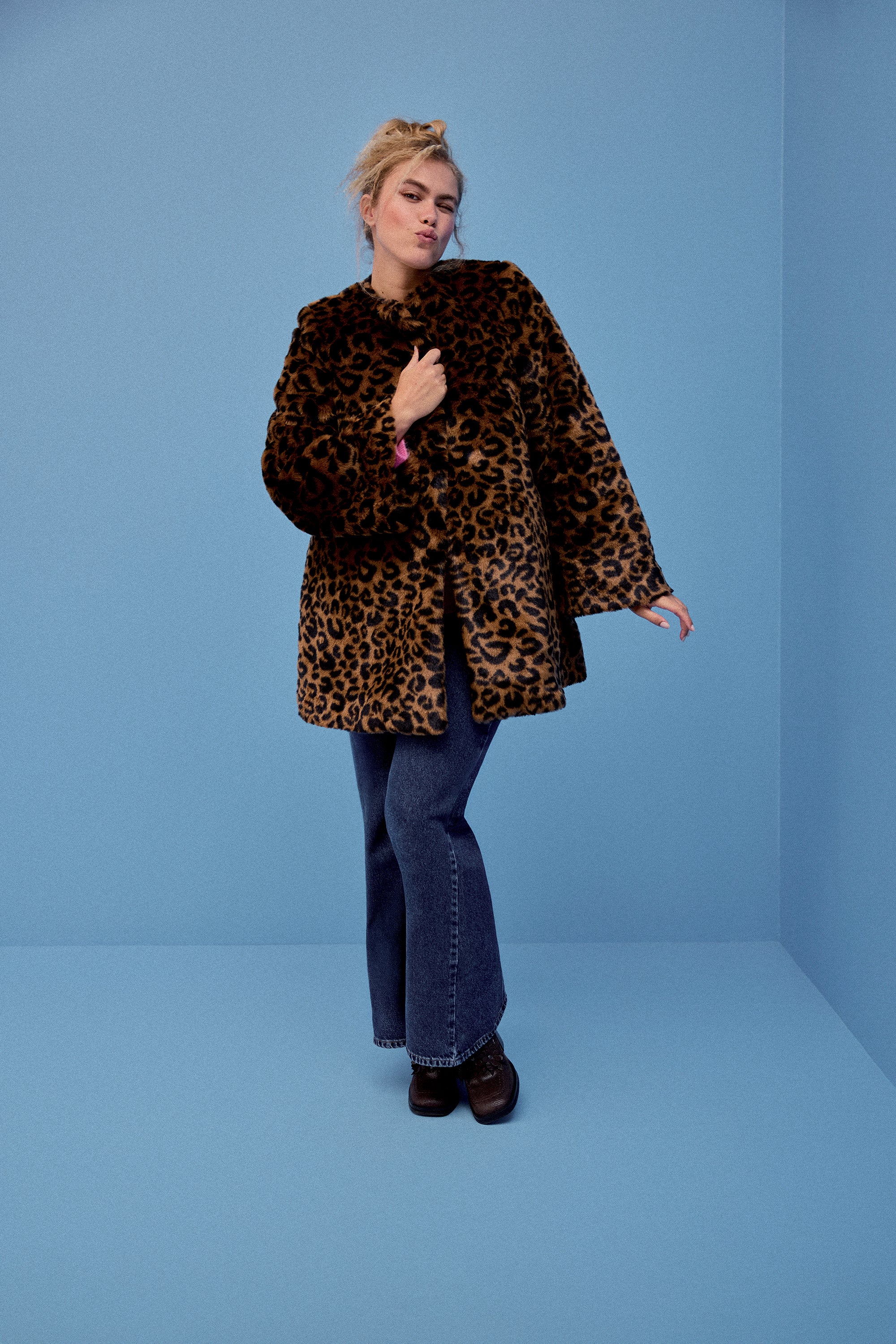 MANTEAU NICOLE NEW LEOPARD - Image 2