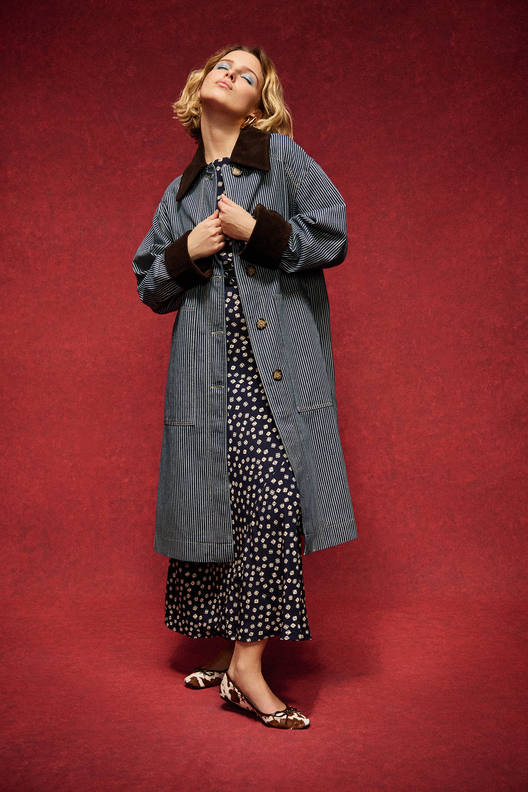 TRENCH TIMMY RAYURES NAVY - Image 5