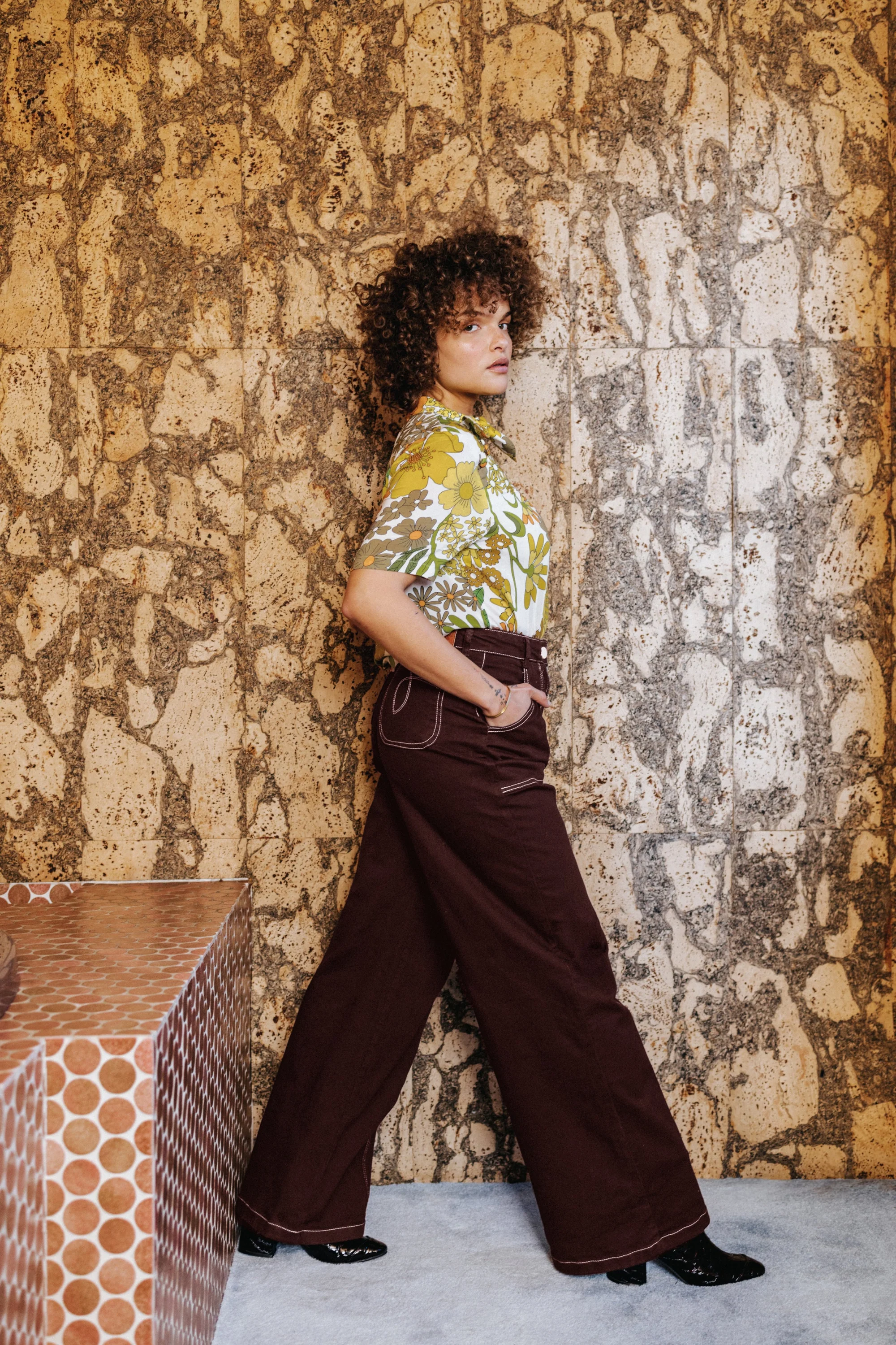 PANTALON DYLAN MARRON - Image 2