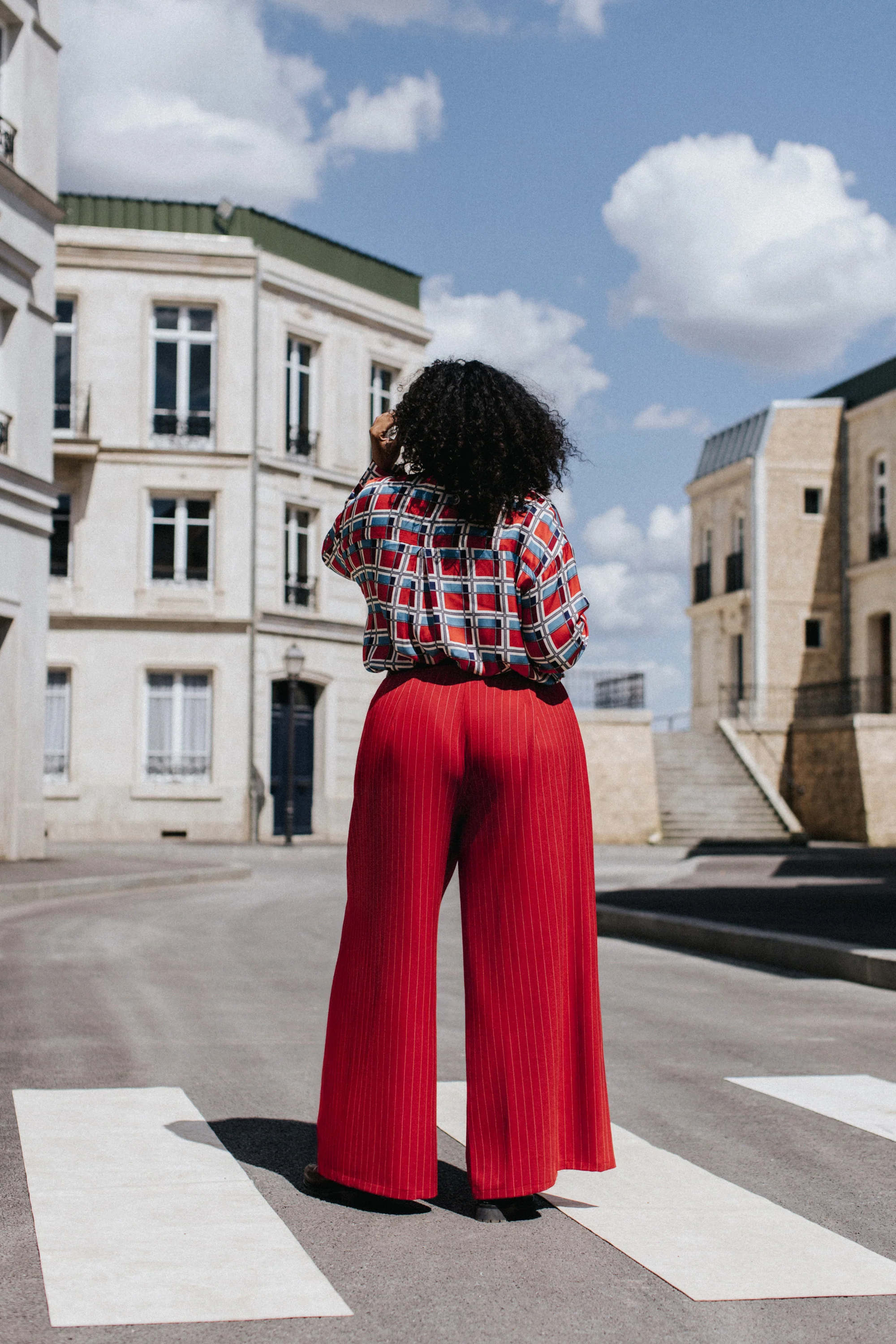 PANTALON HARYA TENNIS ROUGE - Image 6