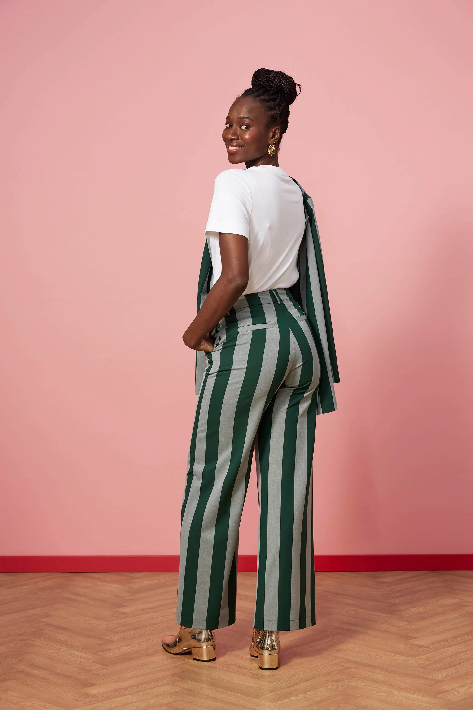 PANTALON KARL GREEN STRIPES - Image 5