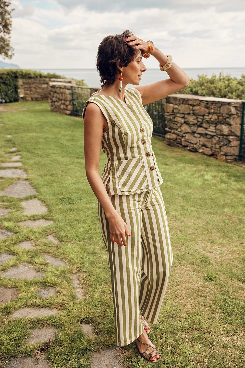 JEAN KARL PISTACCIO STRIPES - Image 10