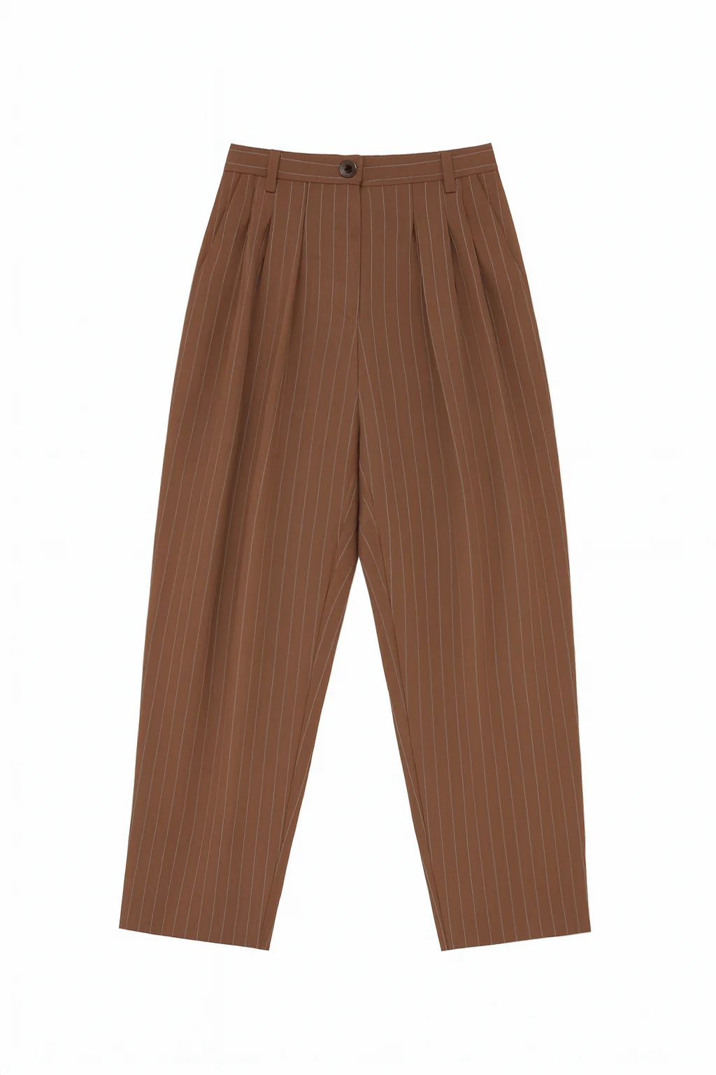 PANTALON NOE MARRON RAYURES - Image 2