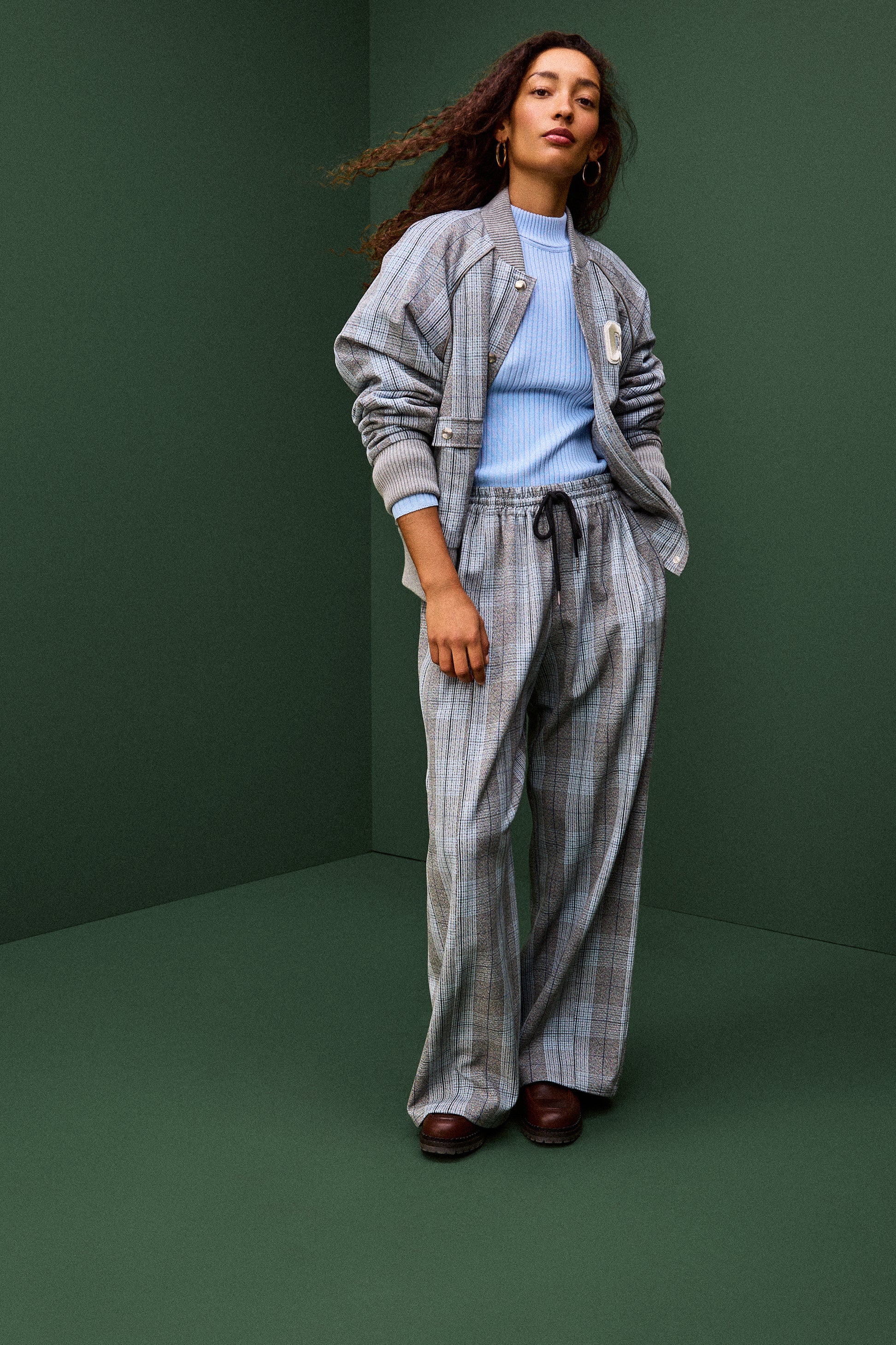 PANTALON SERGE TWEED GRIS - Image 3