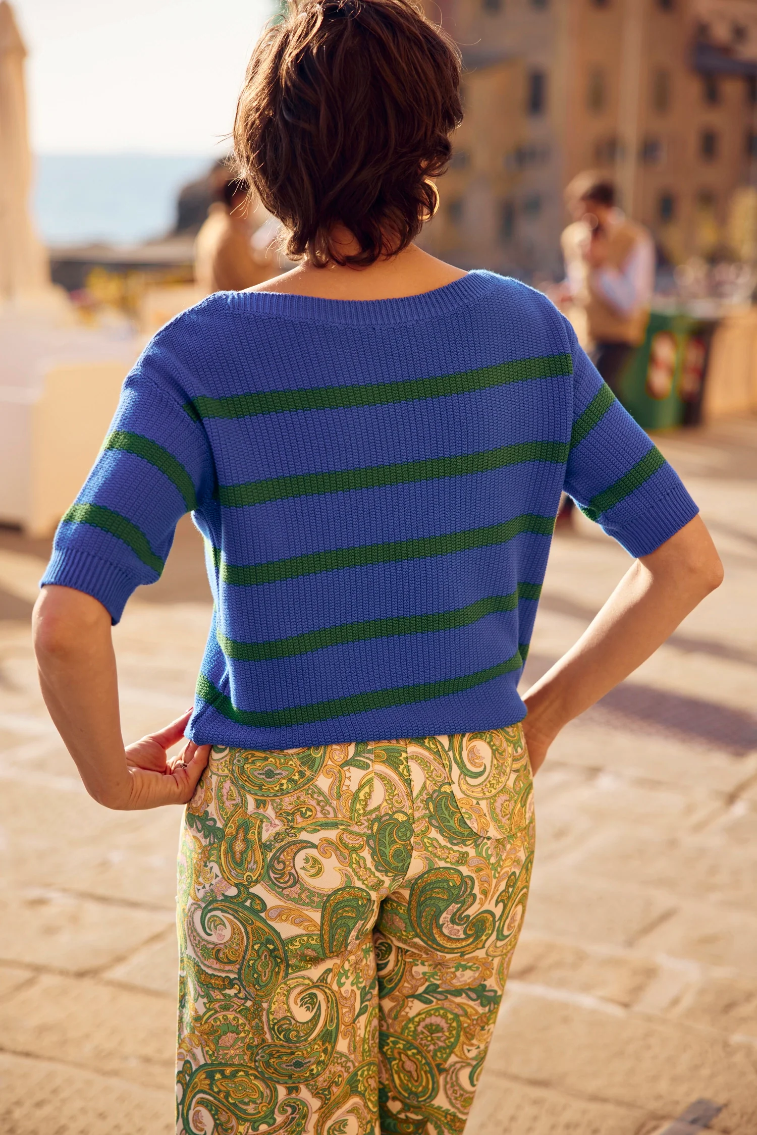 PULL LUCIEN RAYURE BLEU - Image 4