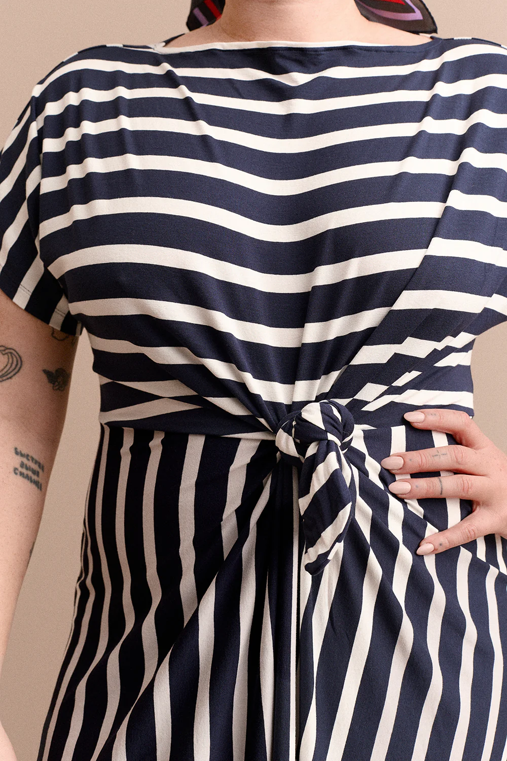 ROBE ANOUCK RAYURE BLEU - Image 2