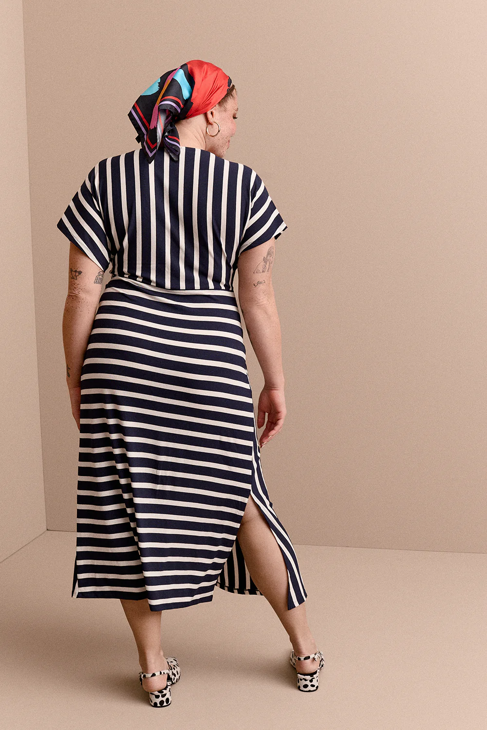 ROBE ANOUCK RAYURE BLEU - Image 3