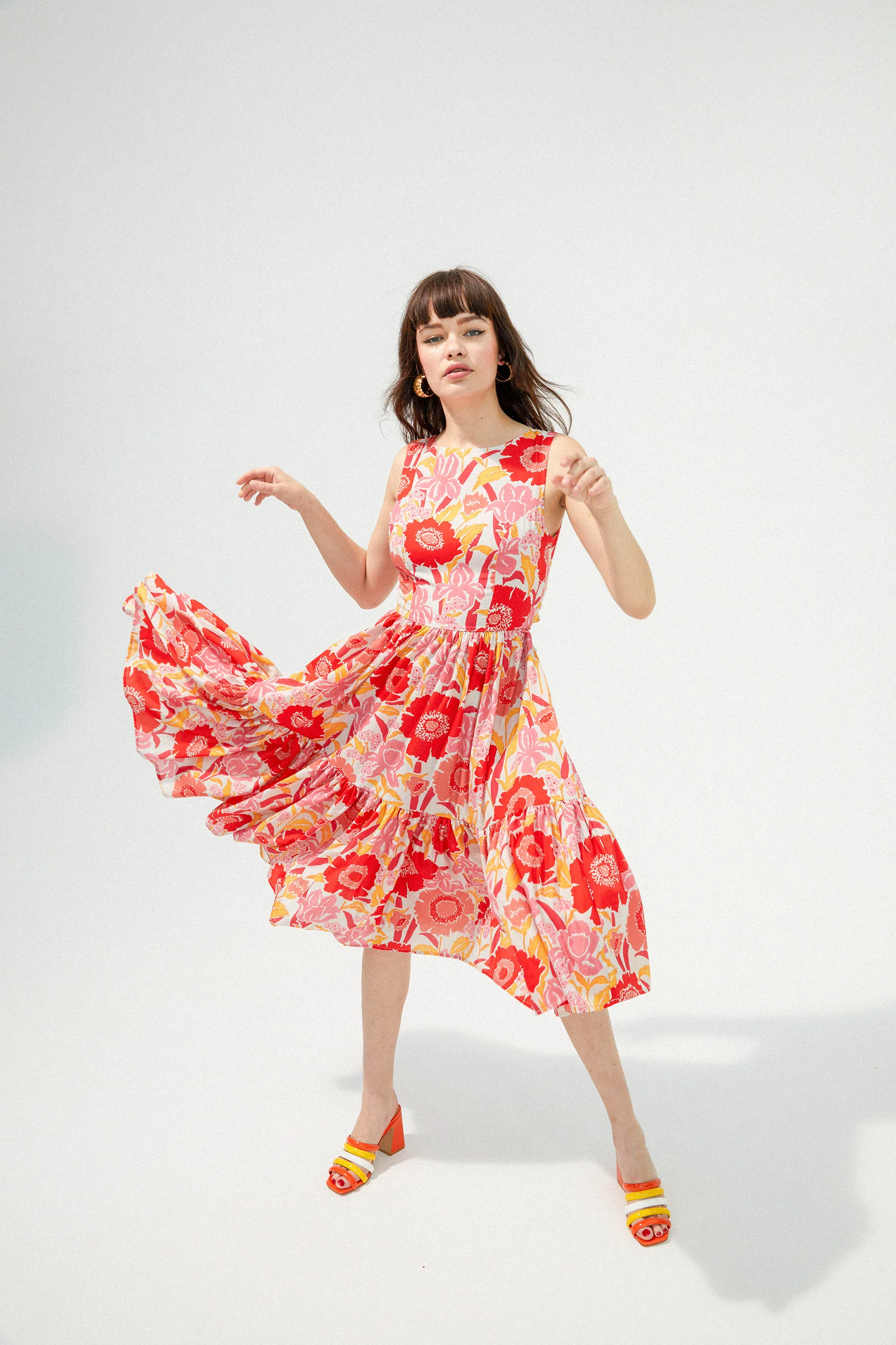 ROBE CHIARA IRIS COQUELICOT