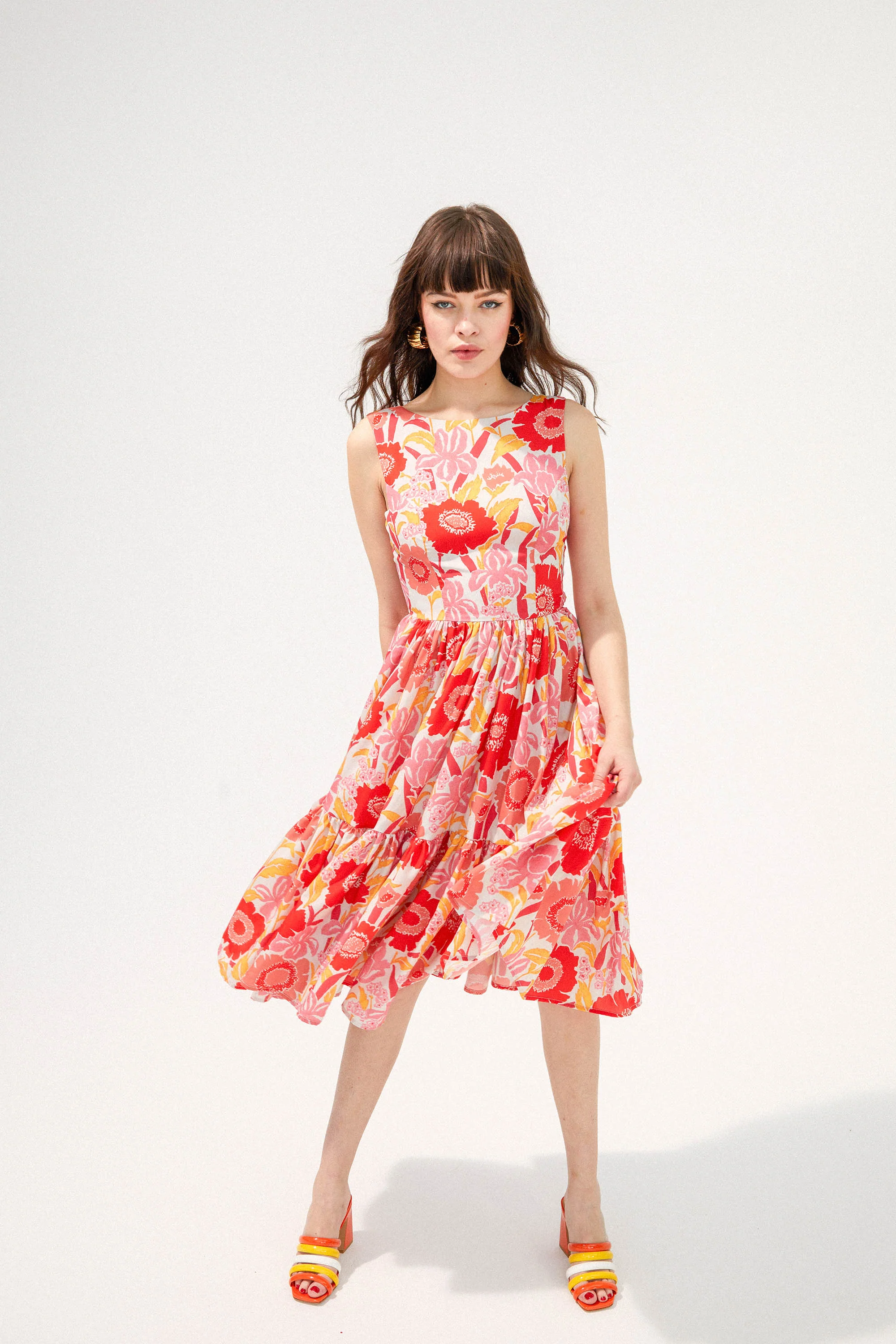 ROBE CHIARA IRIS COQUELICOT - Image 3