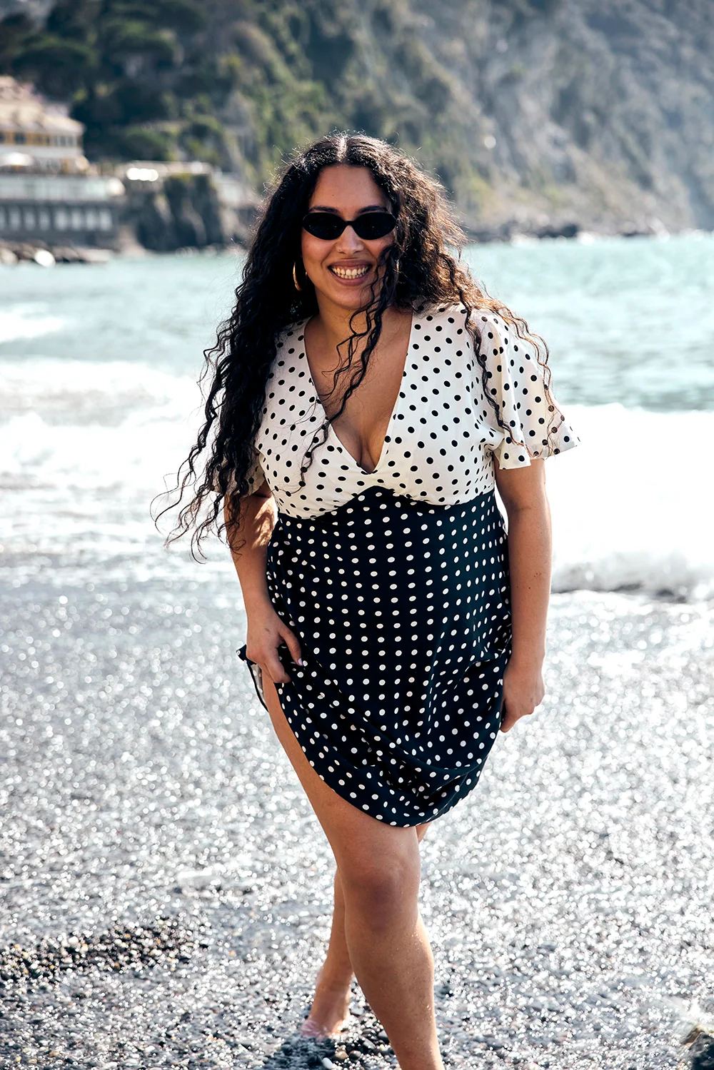 ROBE DAPHNE BLACK POLKA - Image 6