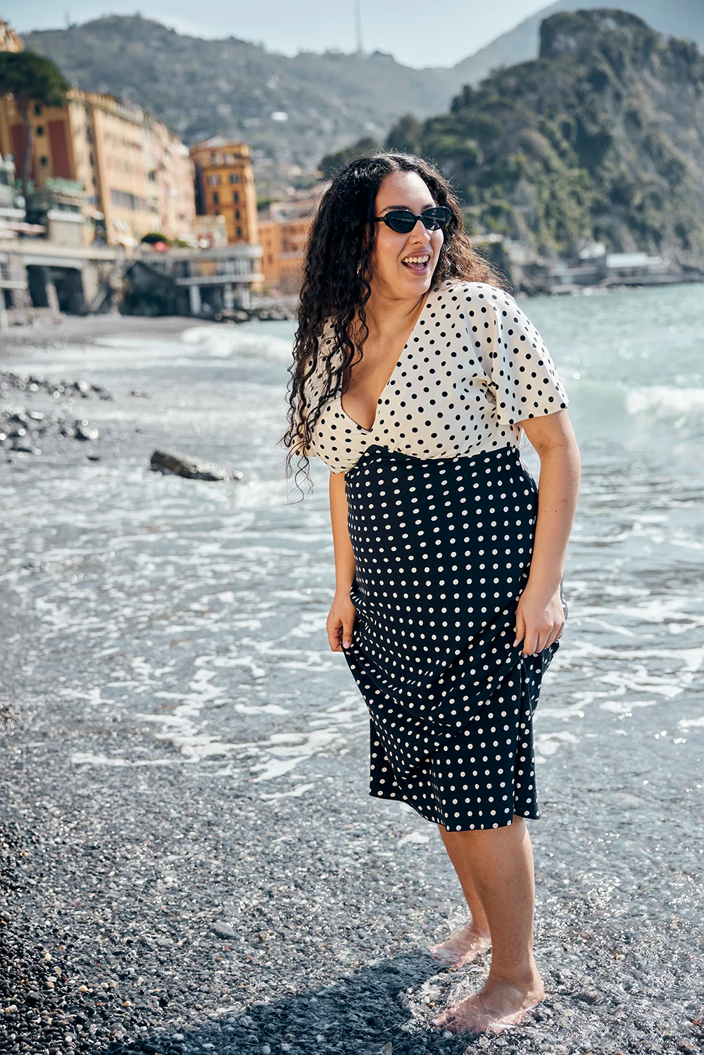 ROBE DAPHNE BLACK POLKA - Image 7