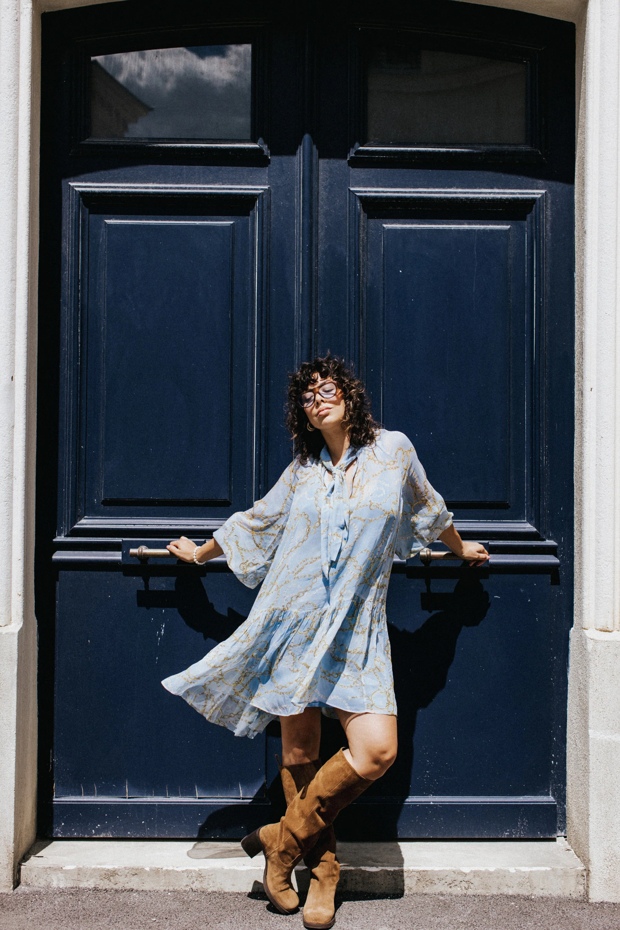 ROBE DIVA BIJOUX BLEU