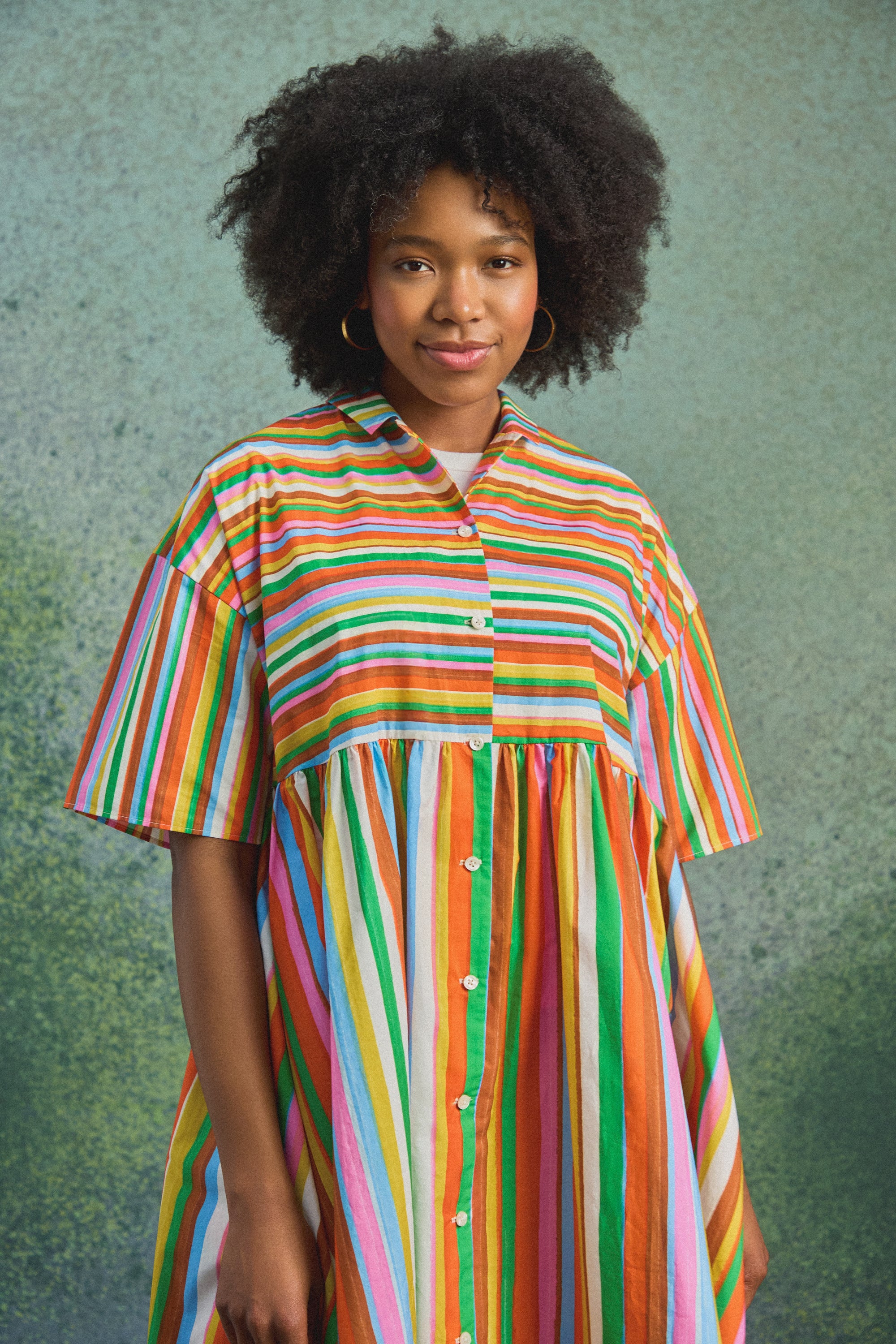 ROBE FRIDA FUZZY STRIPES - Image 3
