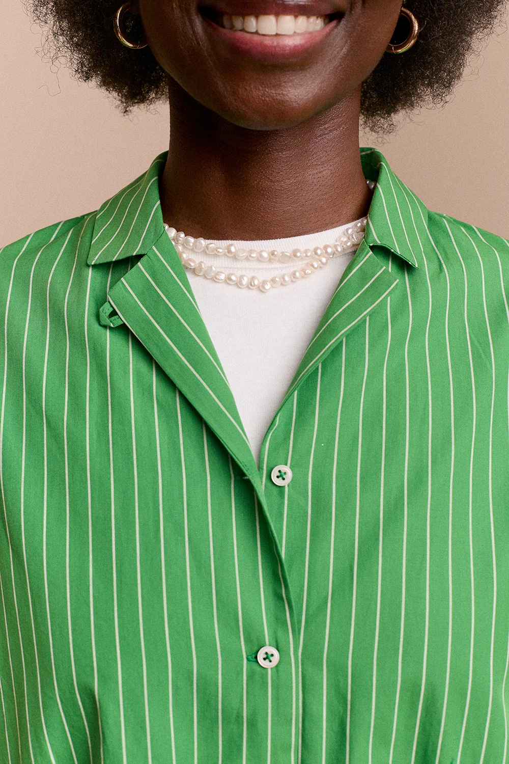 ROBE FRIDA RAYURE TENNIS VERT - Image 6