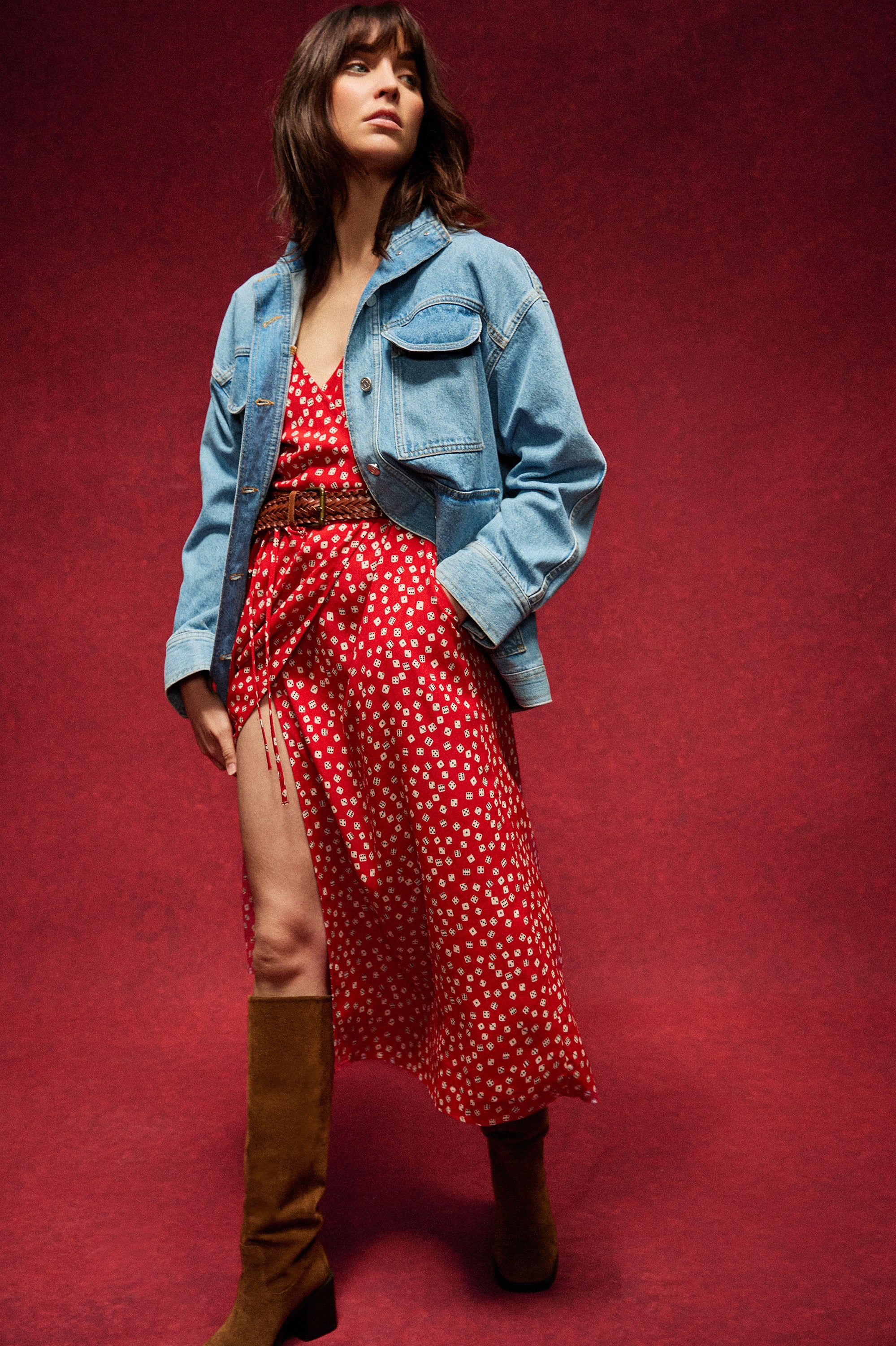 ROBE LOULOU RED DICE - Image 4