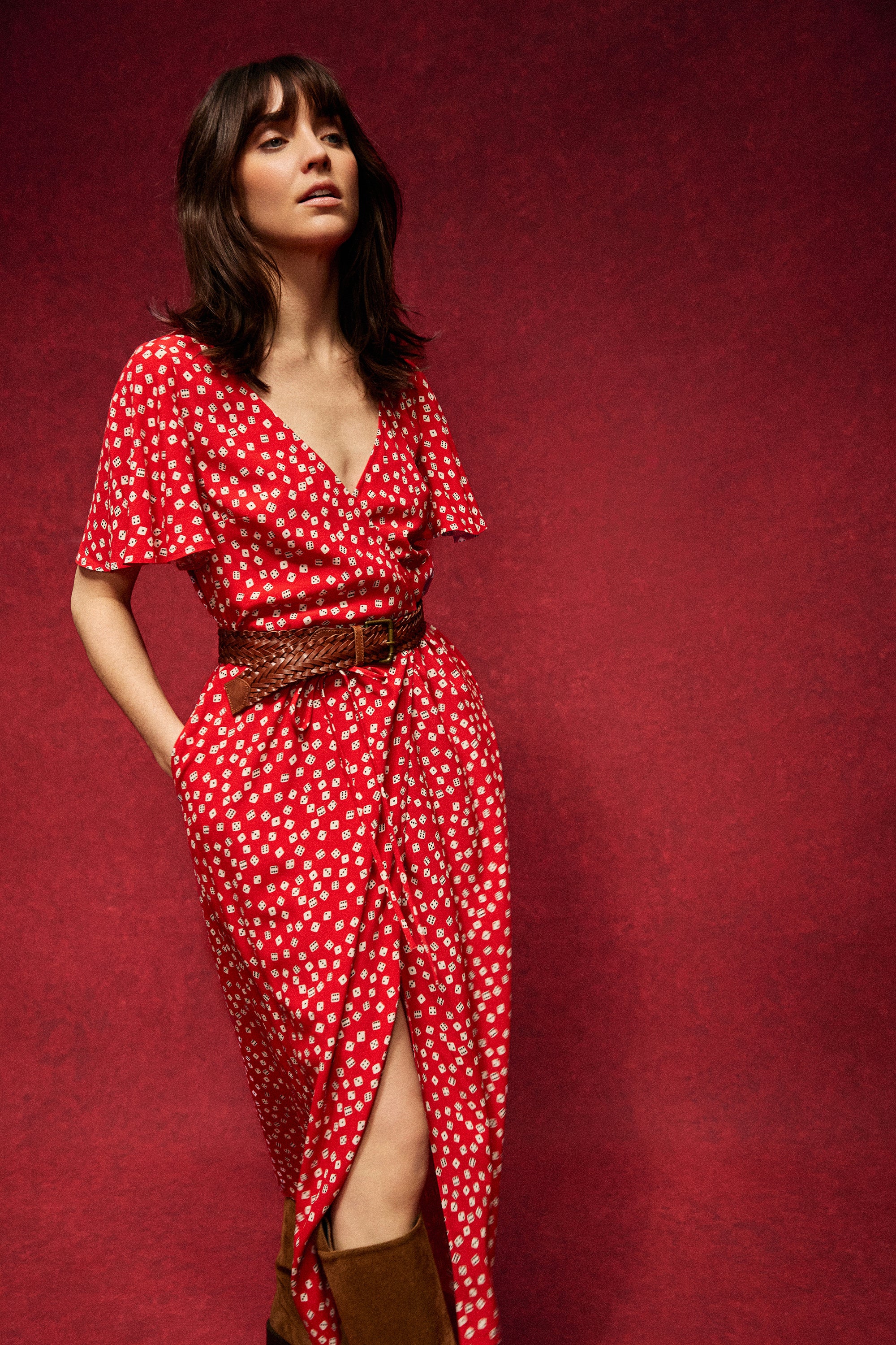 ROBE LOULOU RED DICE - Image 5