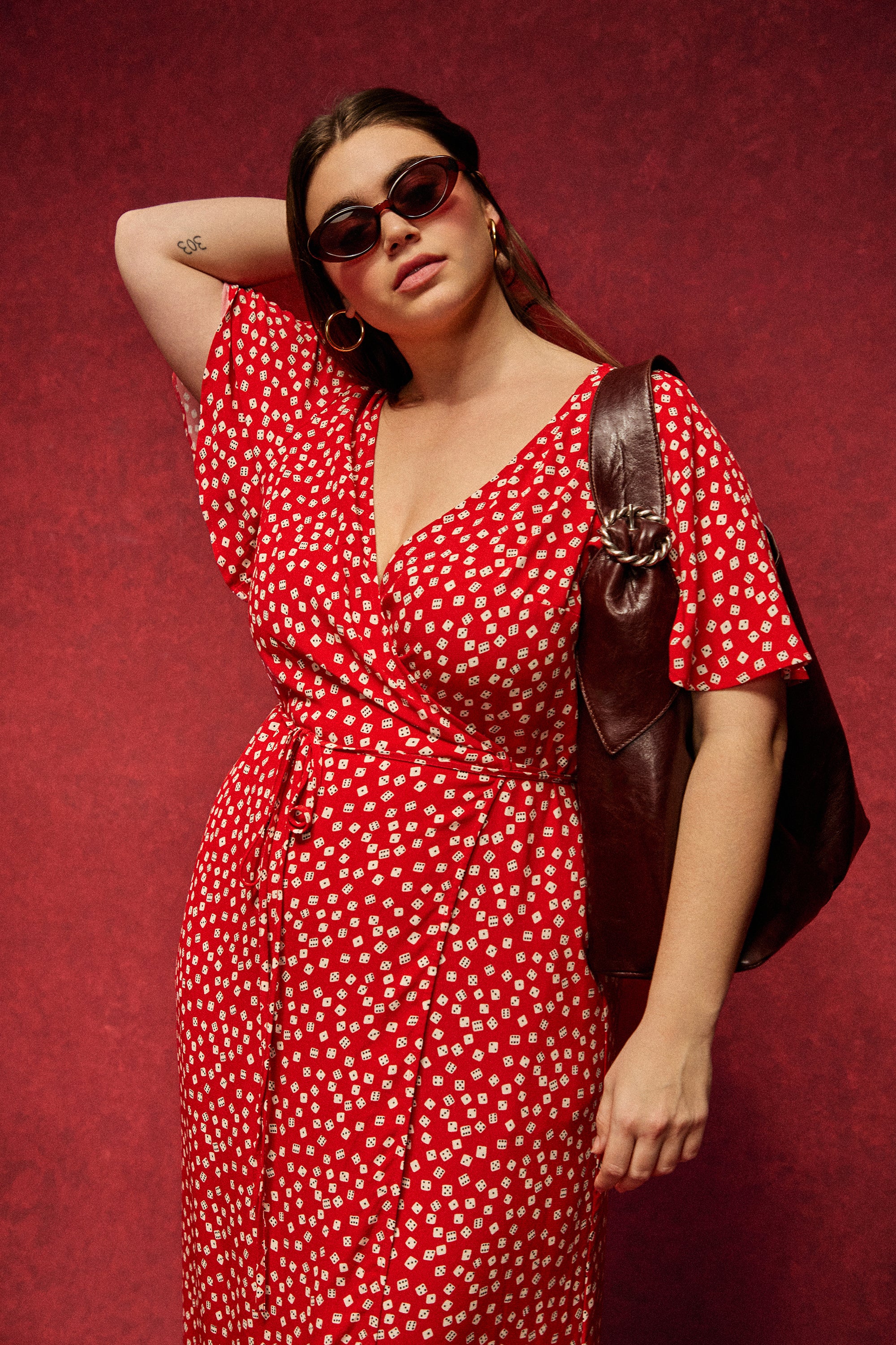 ROBE LOULOU RED DICE - Image 7