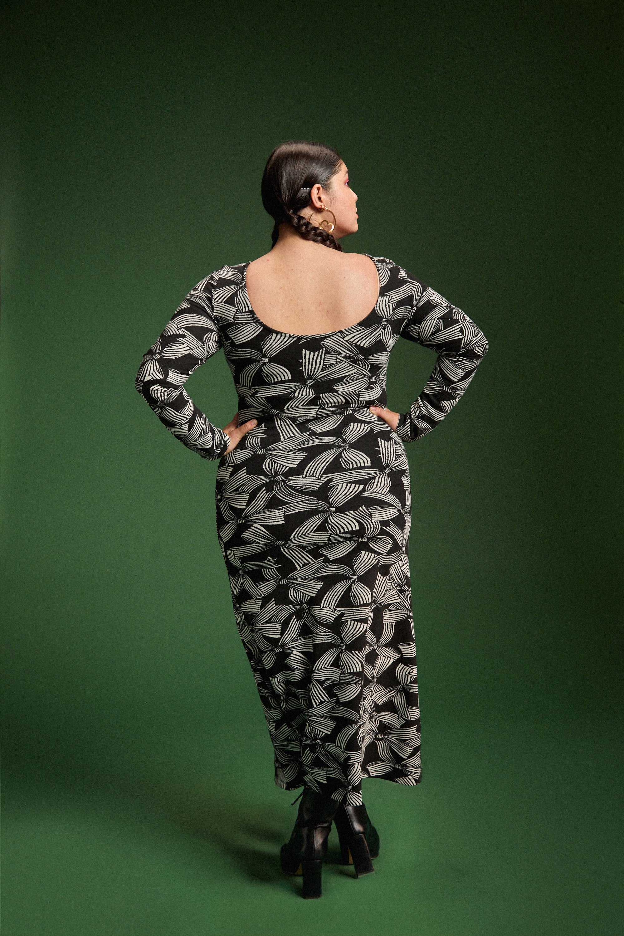 ROBE MADISON RUBANS MONOCHROMES - Image 4