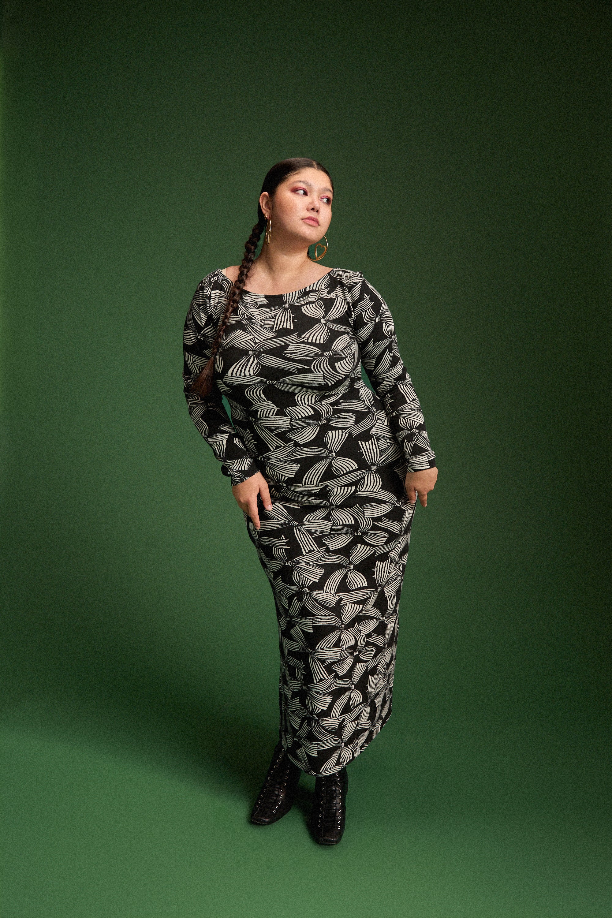 ROBE MADISON RUBANS MONOCHROMES - Image 7
