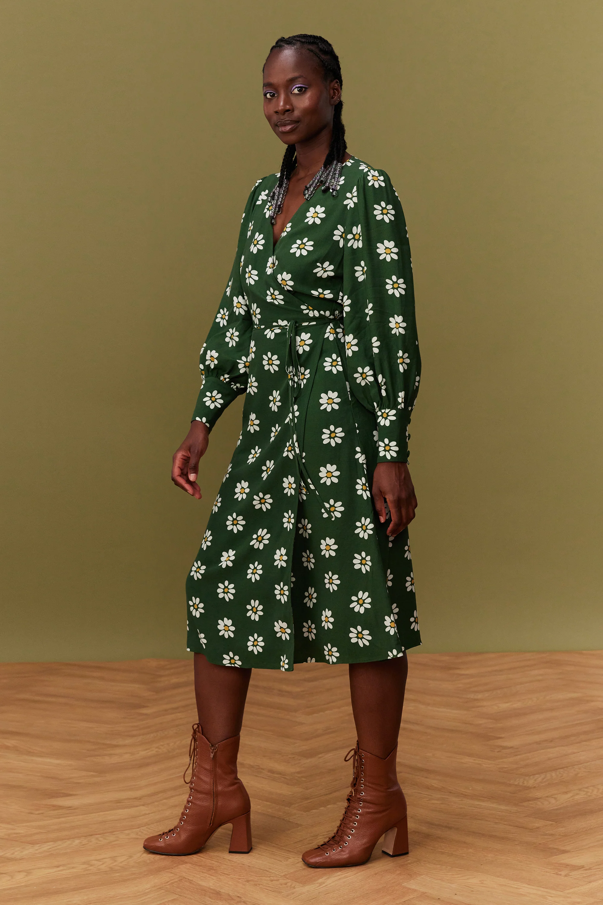 ROBE MARLA GREEN DAISY - Image 6