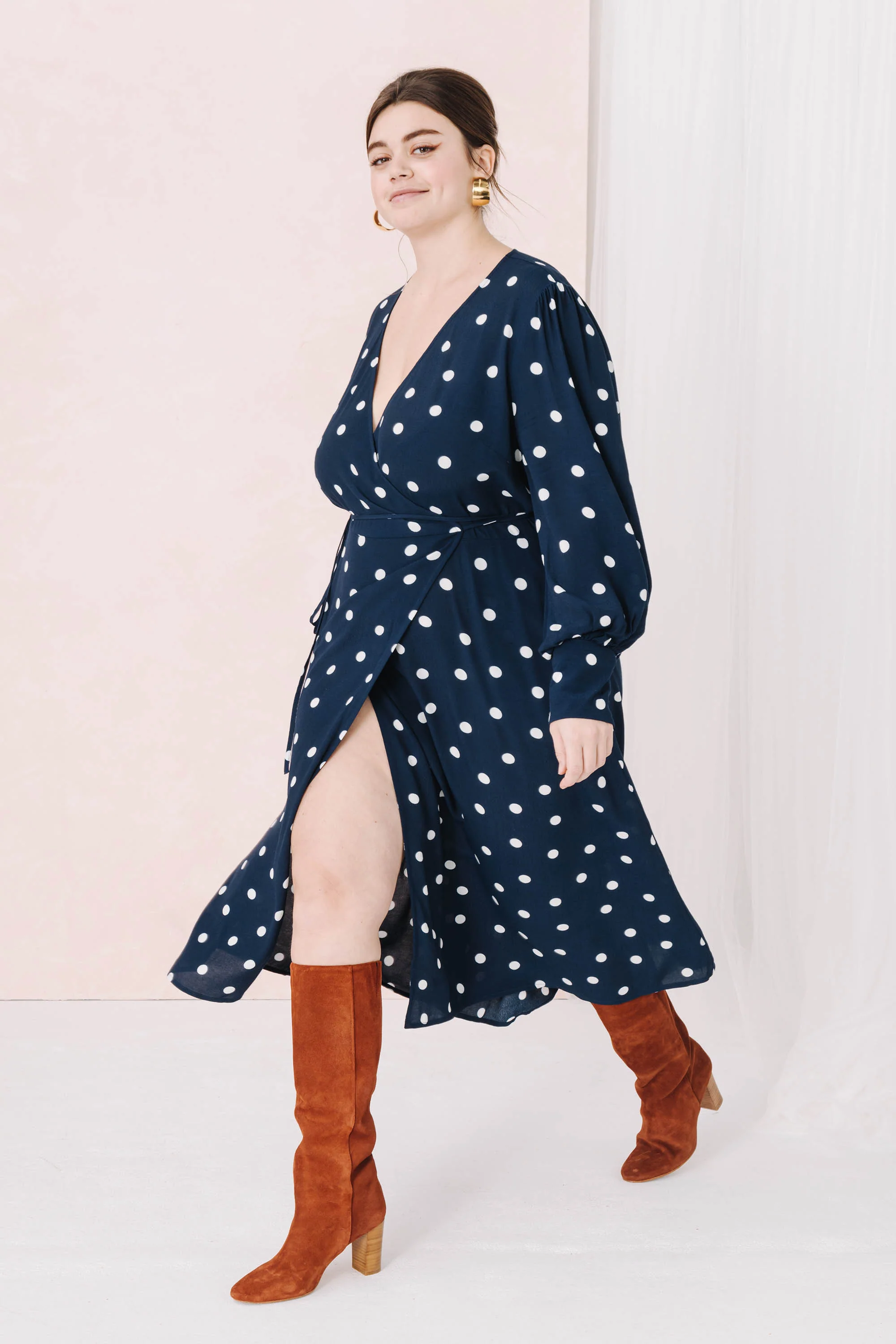 ROBE MARLA POLKA NAVY - Image 2